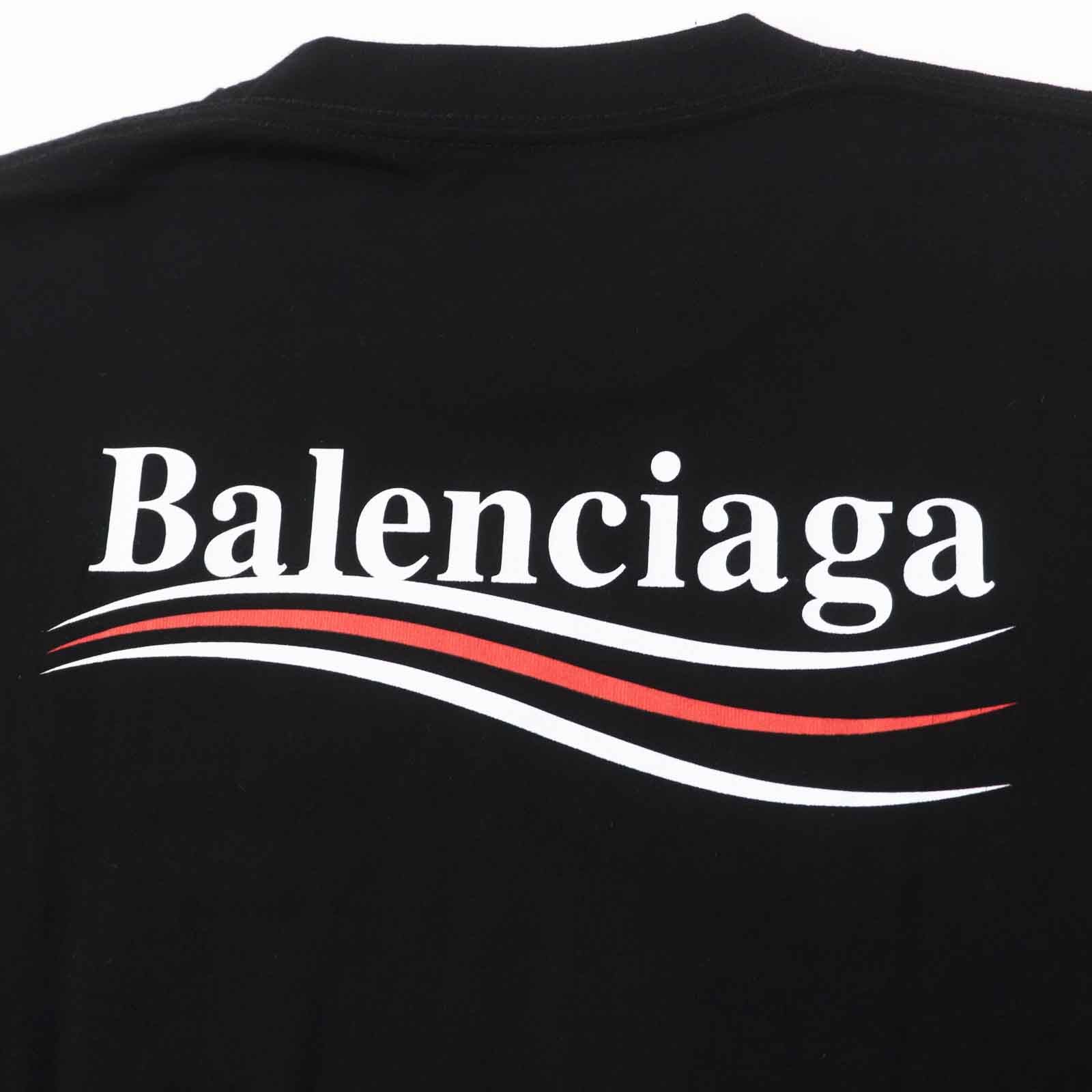 Balenciaga Cotton Logo T-shirt Black M