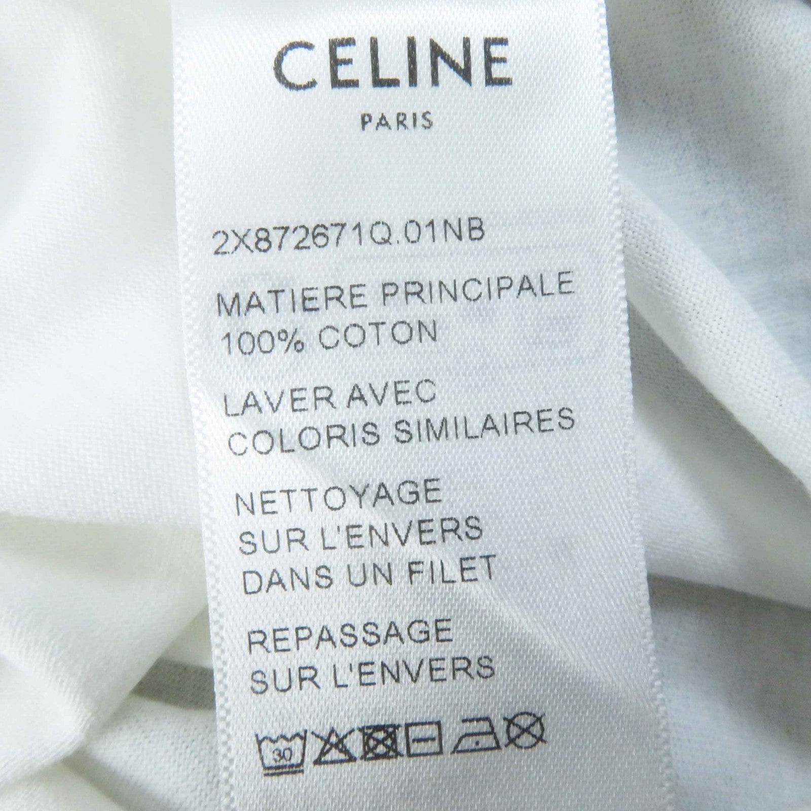 Celine Triomphe Logo Cotton T-Shirt Women