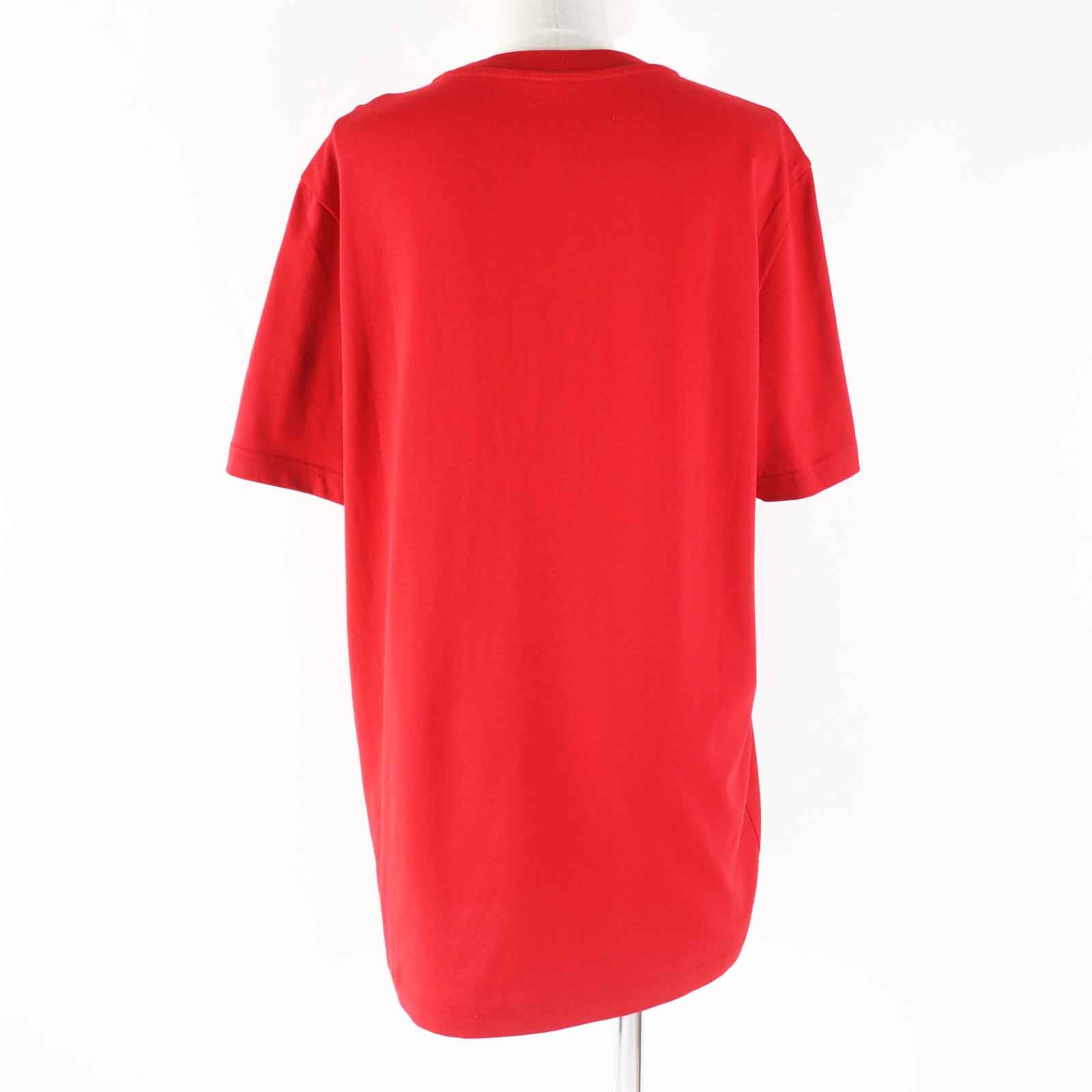 Moncler Cotton Logo T-Shirt Red L Women