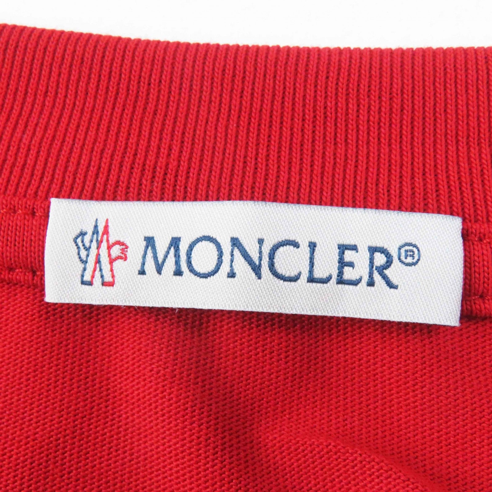 Moncler Cotton Logo T-Shirt Red L Women