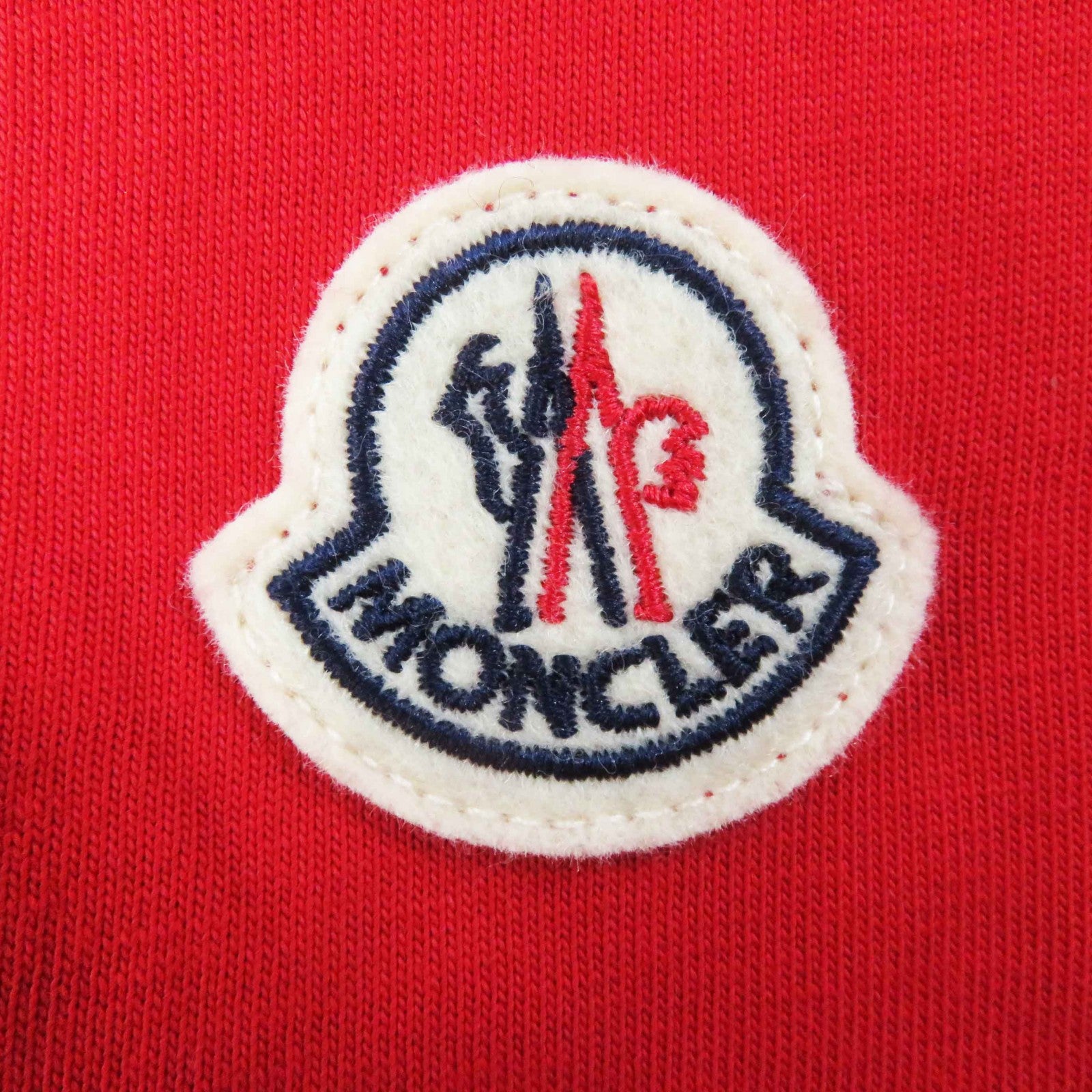 Moncler Cotton Logo T-Shirt Red L Women