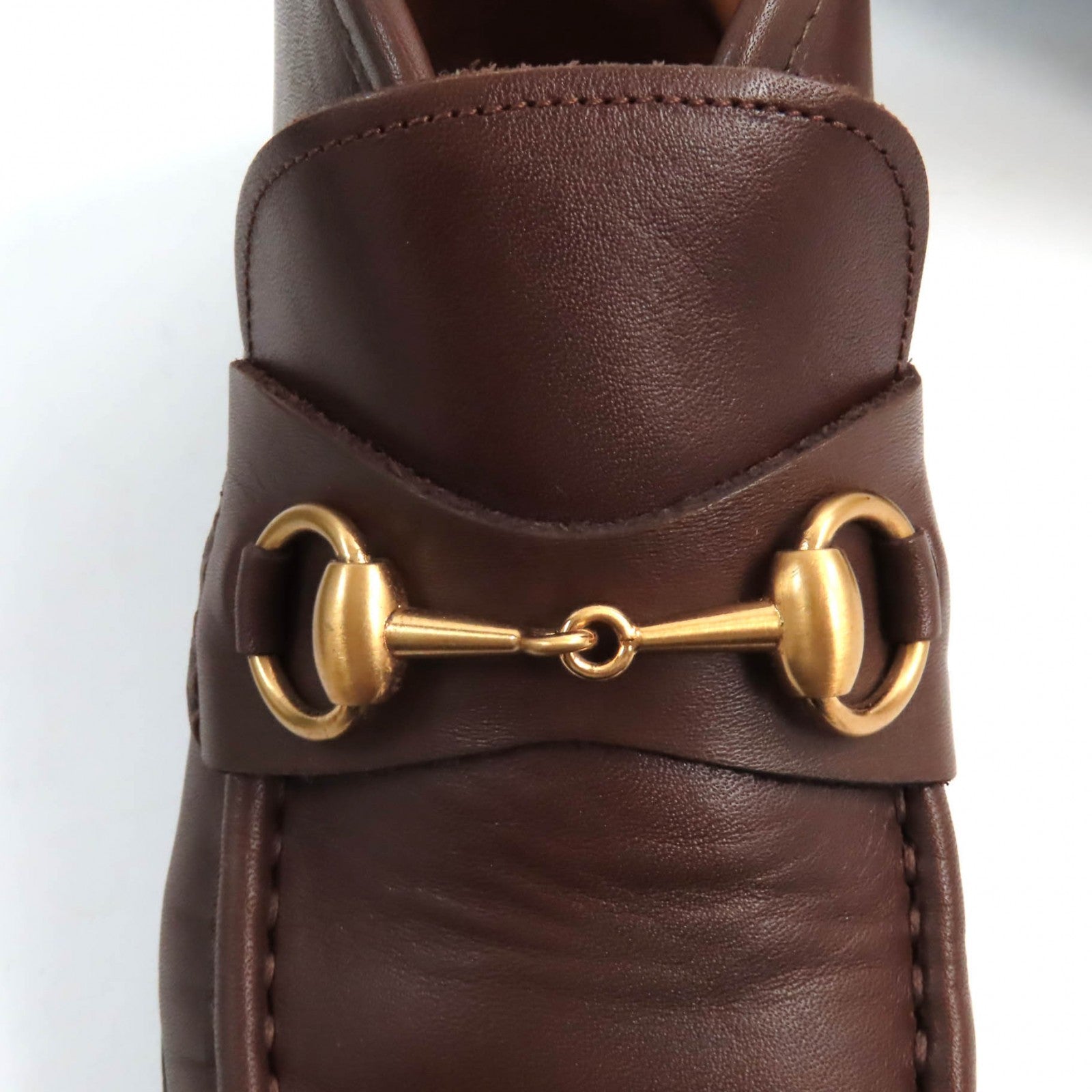 Gucci Horsebit Leather Chukka Boots Brown 37.5