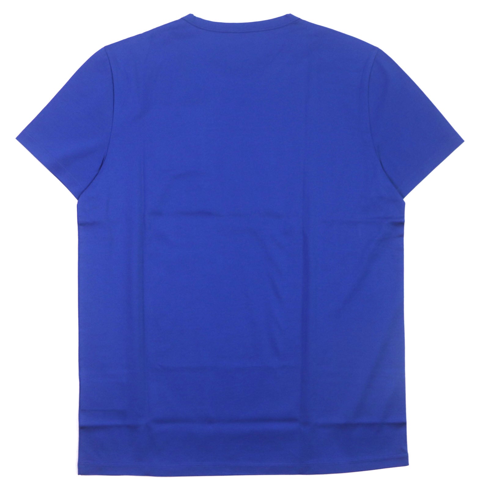 Moncler Cotton Crew Neck T-Shirt Blue L