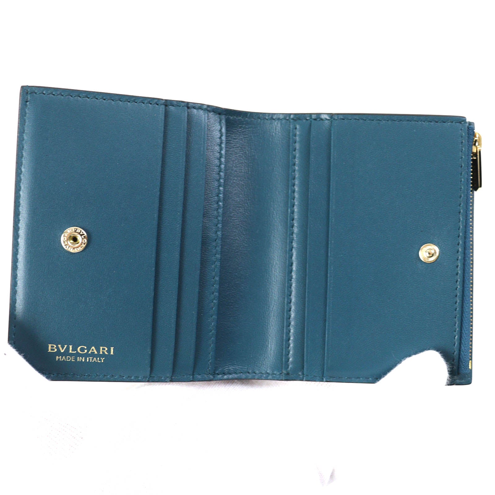 BVLGARI Infiniteum Compact Leather Wallet