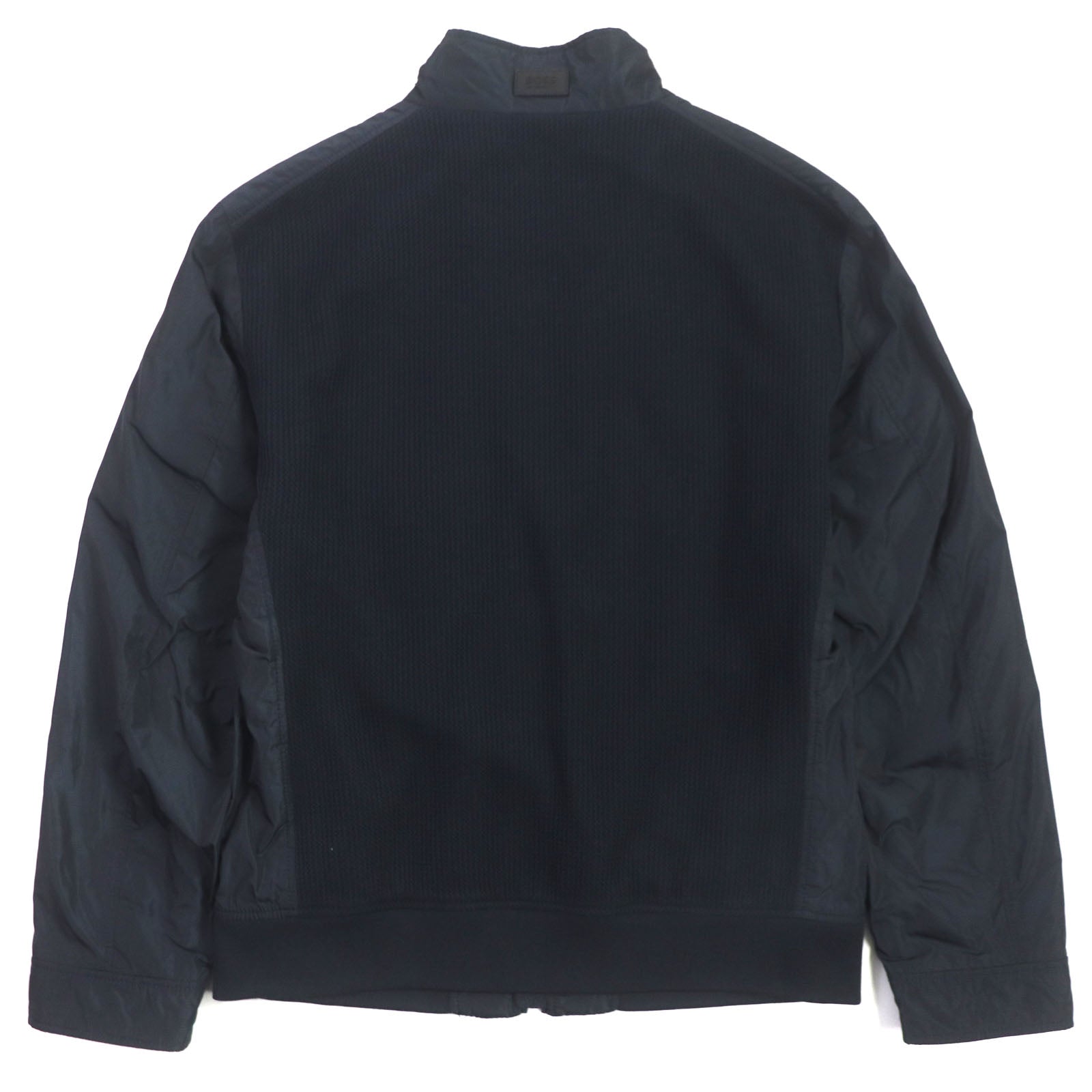 HUGO BOSS Zip-up Jacket with Leather Logo Patch