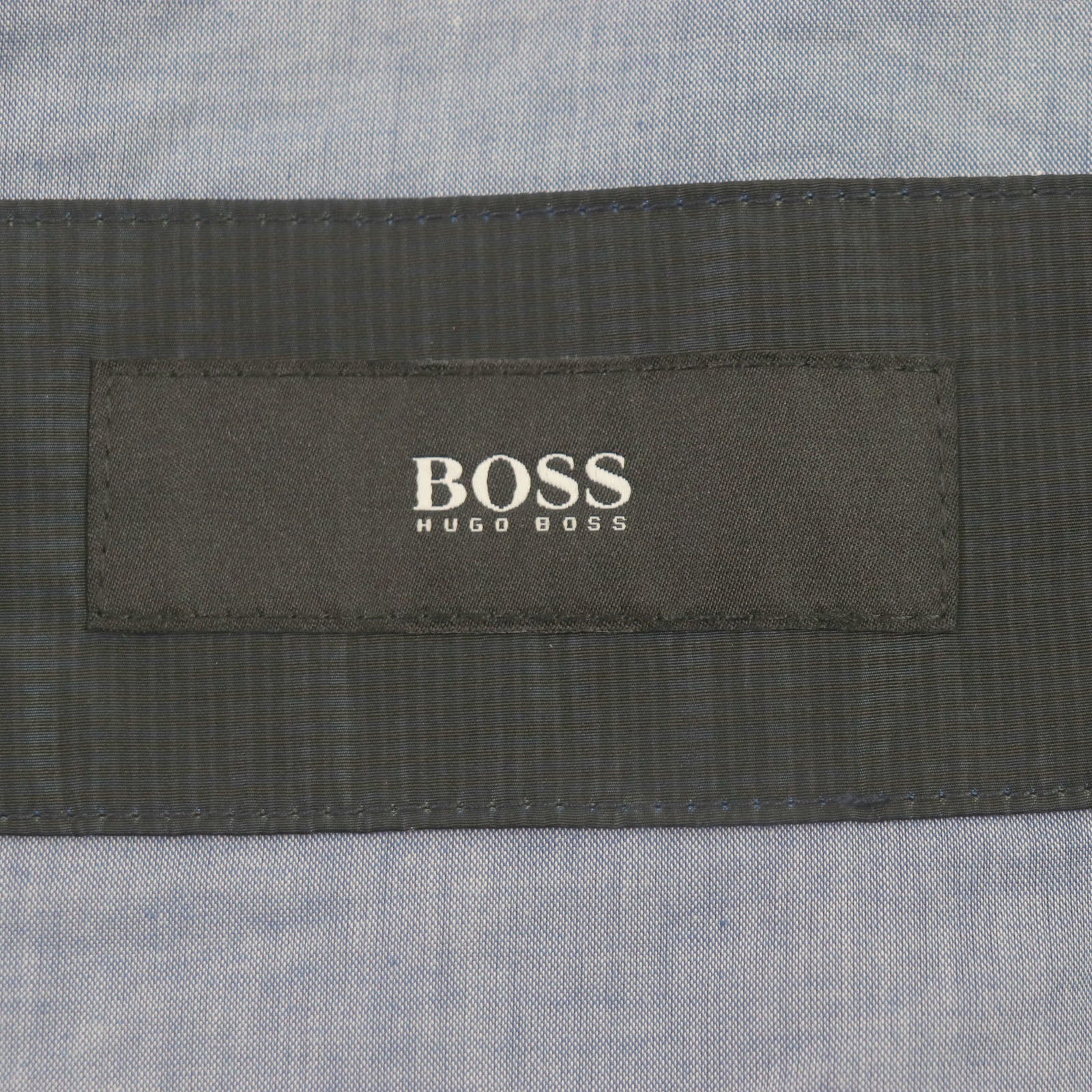 HUGO BOSS Zip-up Jacket with Leather Logo Patch