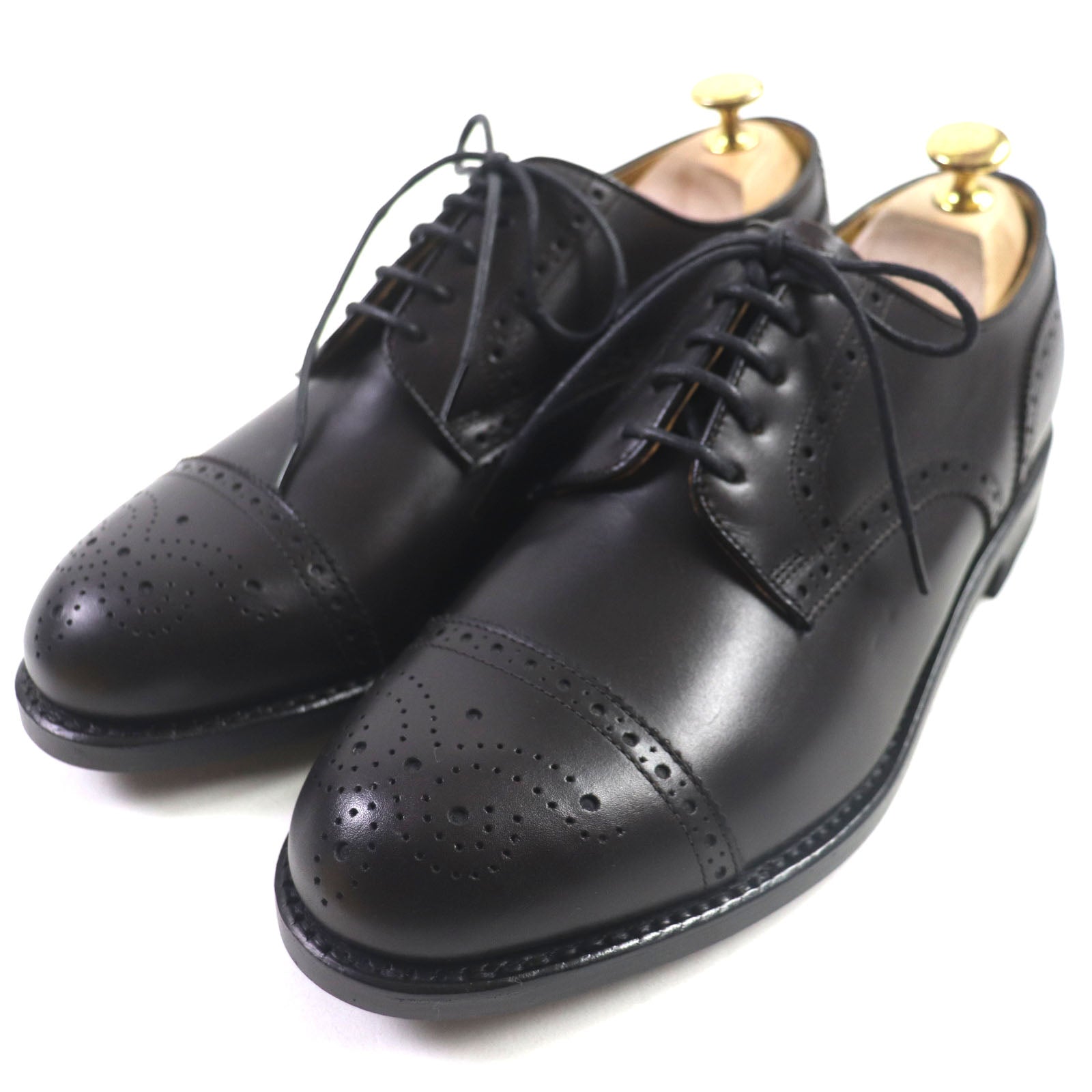 REGAL Leather Punched Cap Toe Shoes