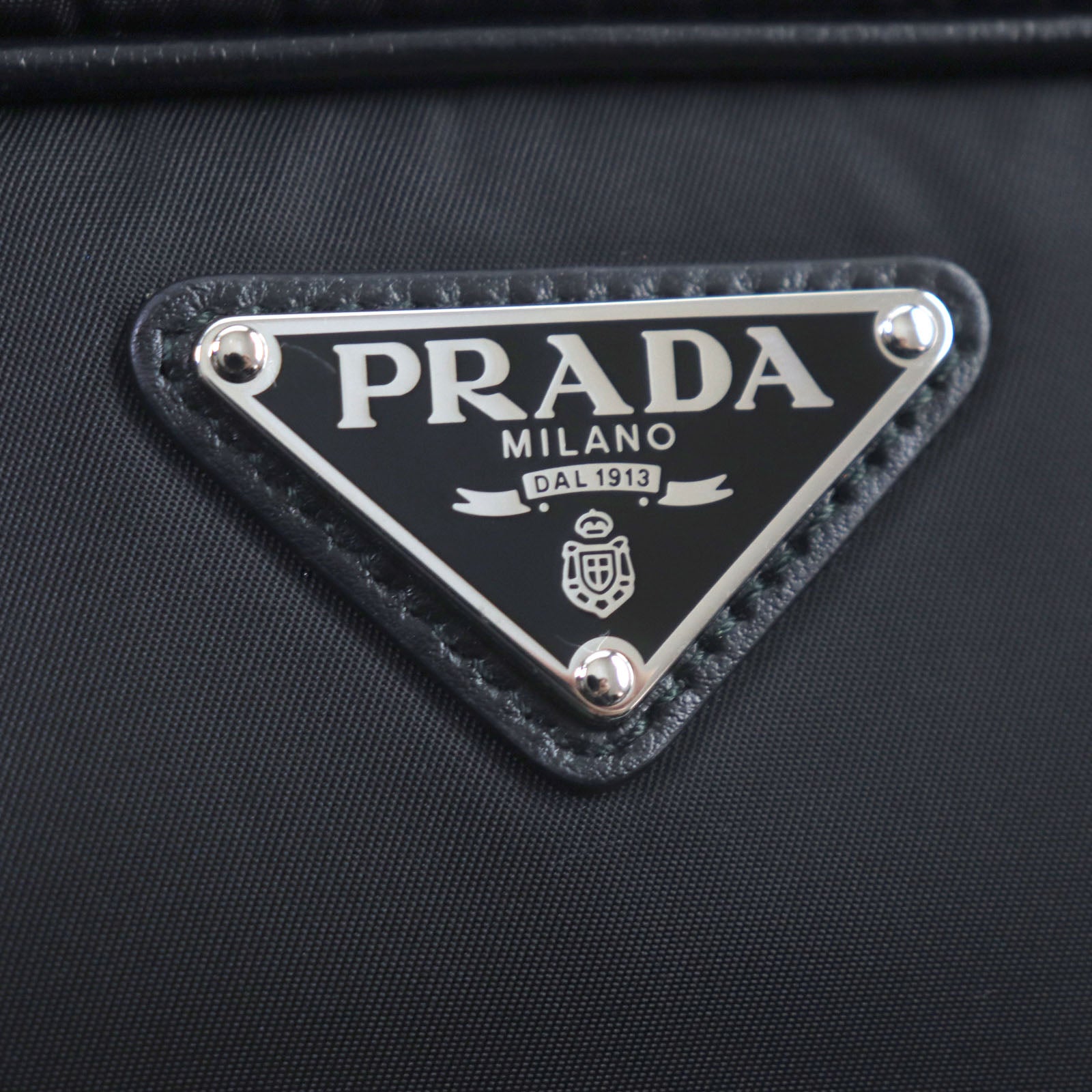 Prada Nylon Leather Shoulder Bag 1BH197