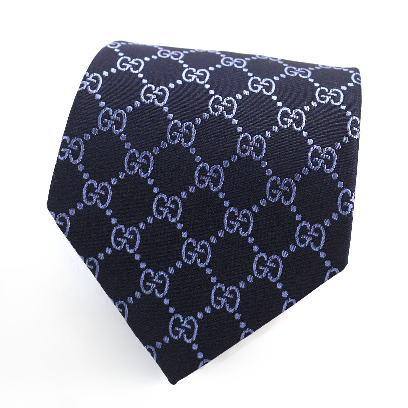 Gucci Argos Silk GG Jacquard Tie Navy