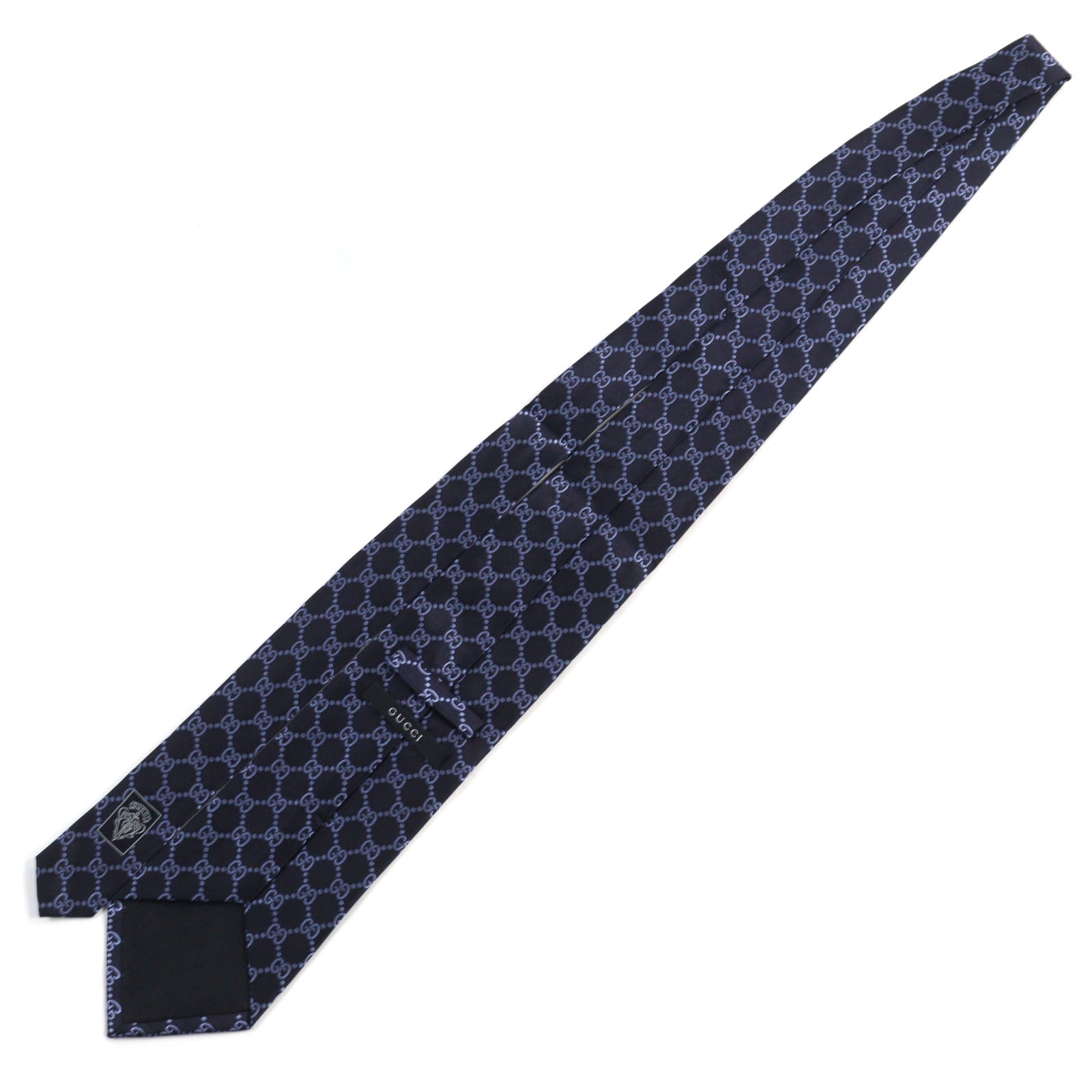 Gucci Argos Silk GG Jacquard Tie Navy