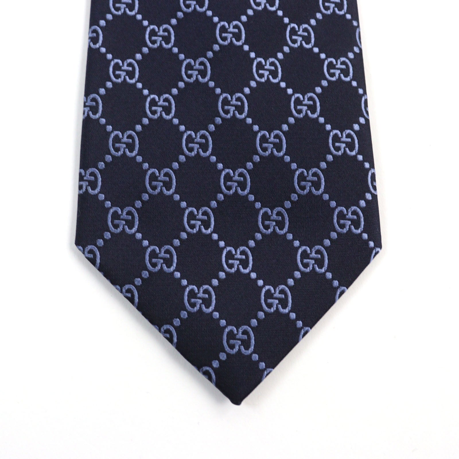 Gucci Argos Silk GG Jacquard Tie Navy