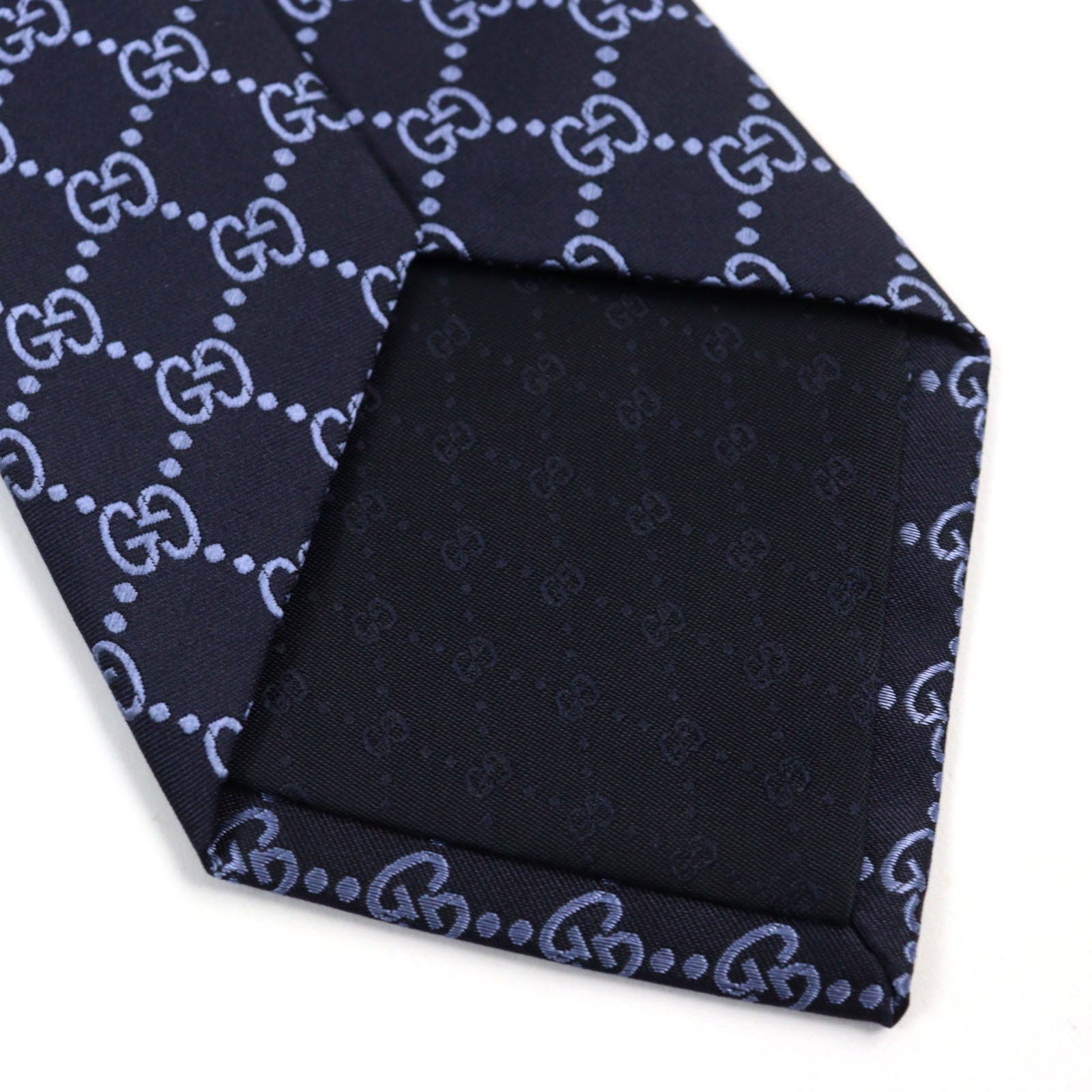 Gucci Argos Silk GG Jacquard Tie Navy