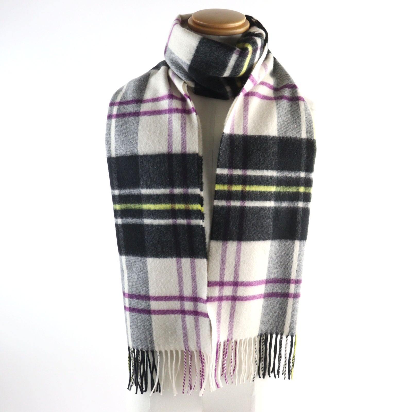 Johnstons Cashmere Scarf Multicolor Check