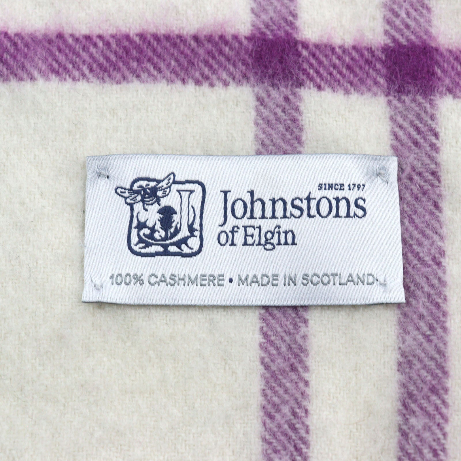 Johnstons Cashmere Scarf Multicolor Check