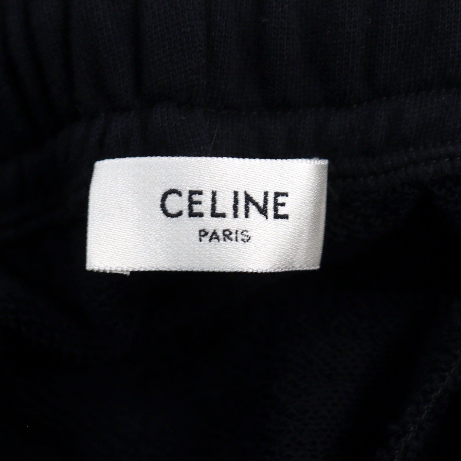 Celine Cotton Logo Jogger Pants Black L