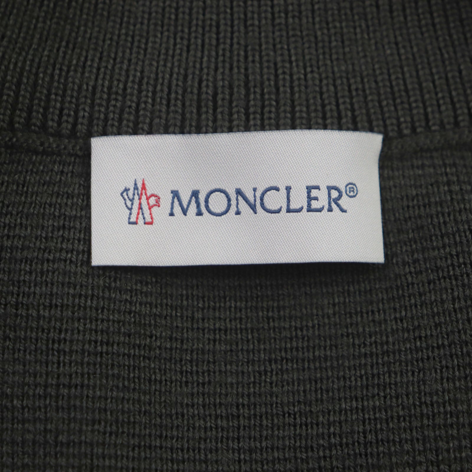 Moncler Cardigan Nylon Acrylic Down Jacket Khaki S