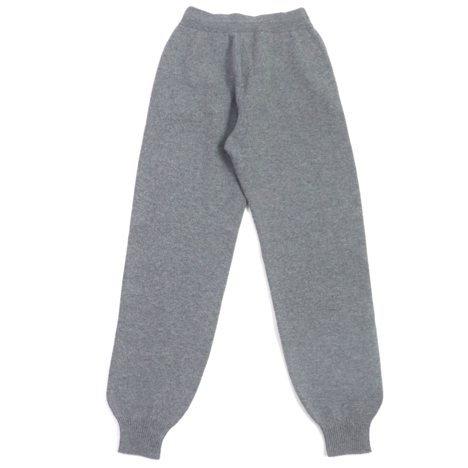 Celine Wool Cashmere Logo Knit Jogger Pants