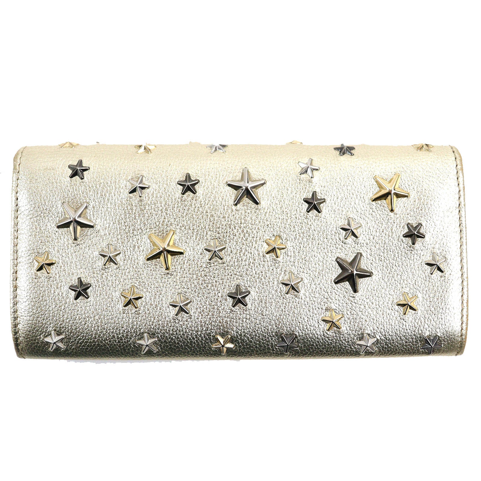 Jimmy Choo NINO Star Stud Nappa Leather Wallet