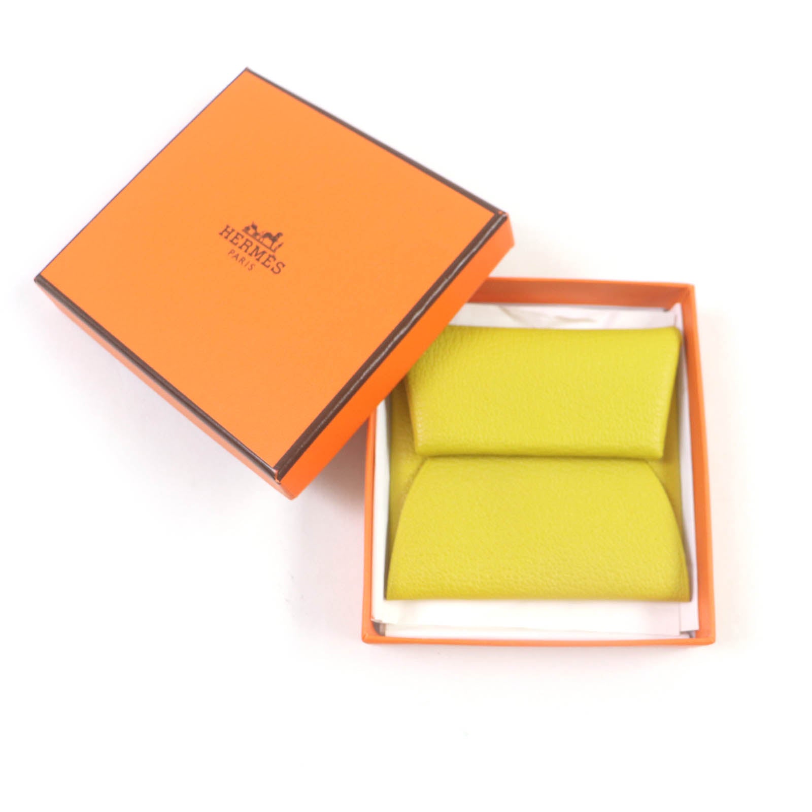 Hermes Bastia Cumin Orange Coin Case