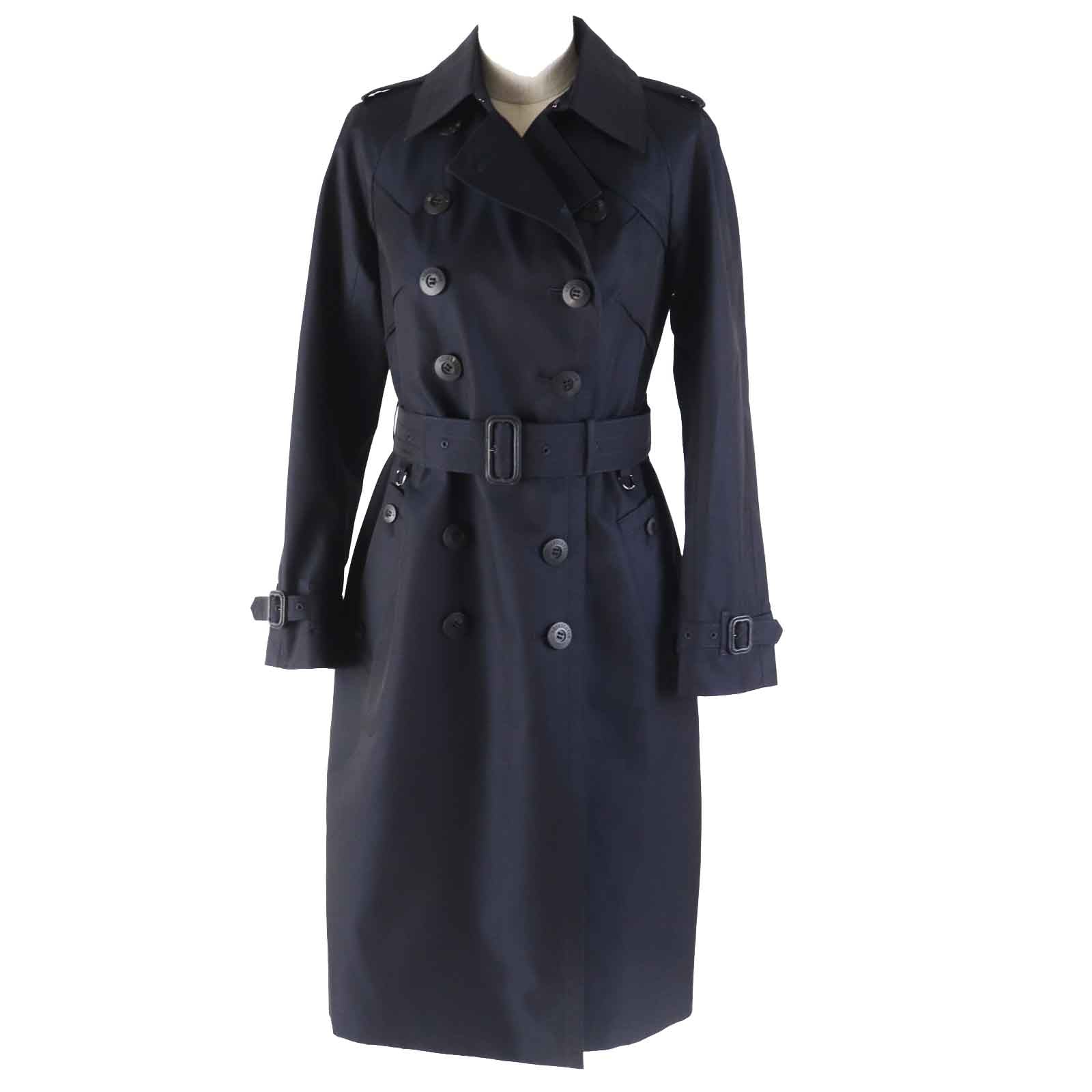 Aquascutum Women's Trench Coat Dark Navy