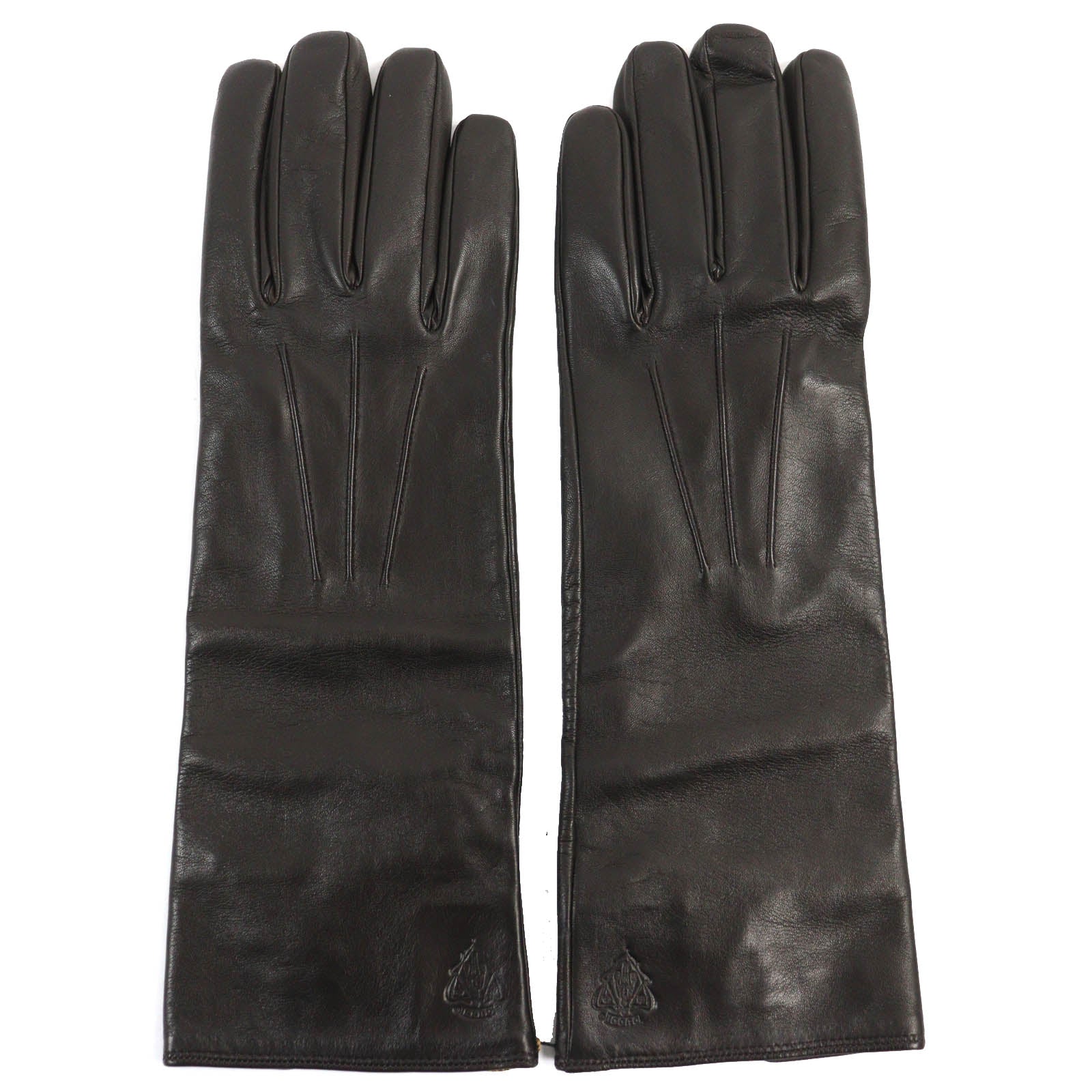 Gucci Lamb Leather Cashmere Long Gloves