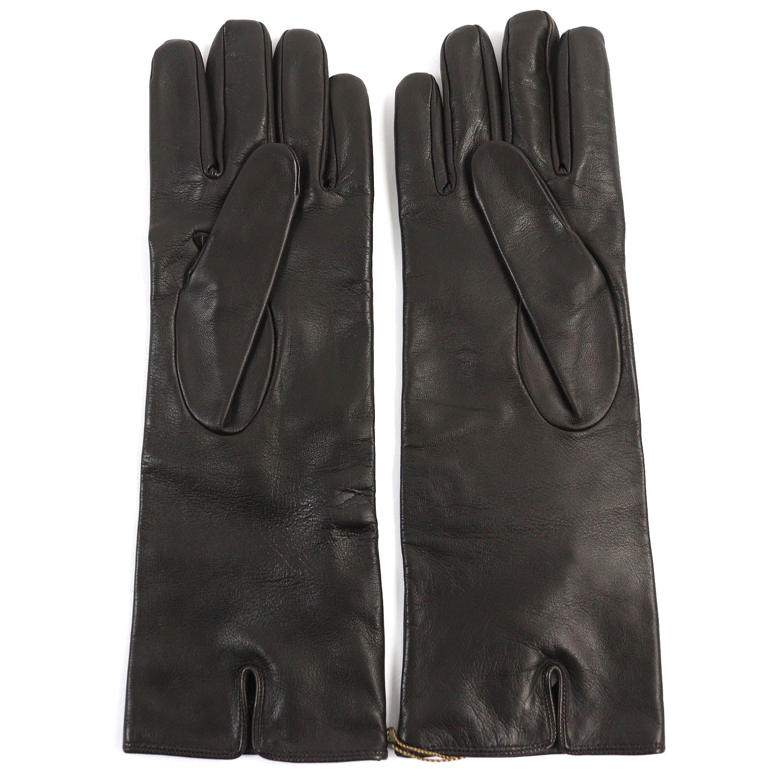 Gucci Lamb Leather Cashmere Long Gloves