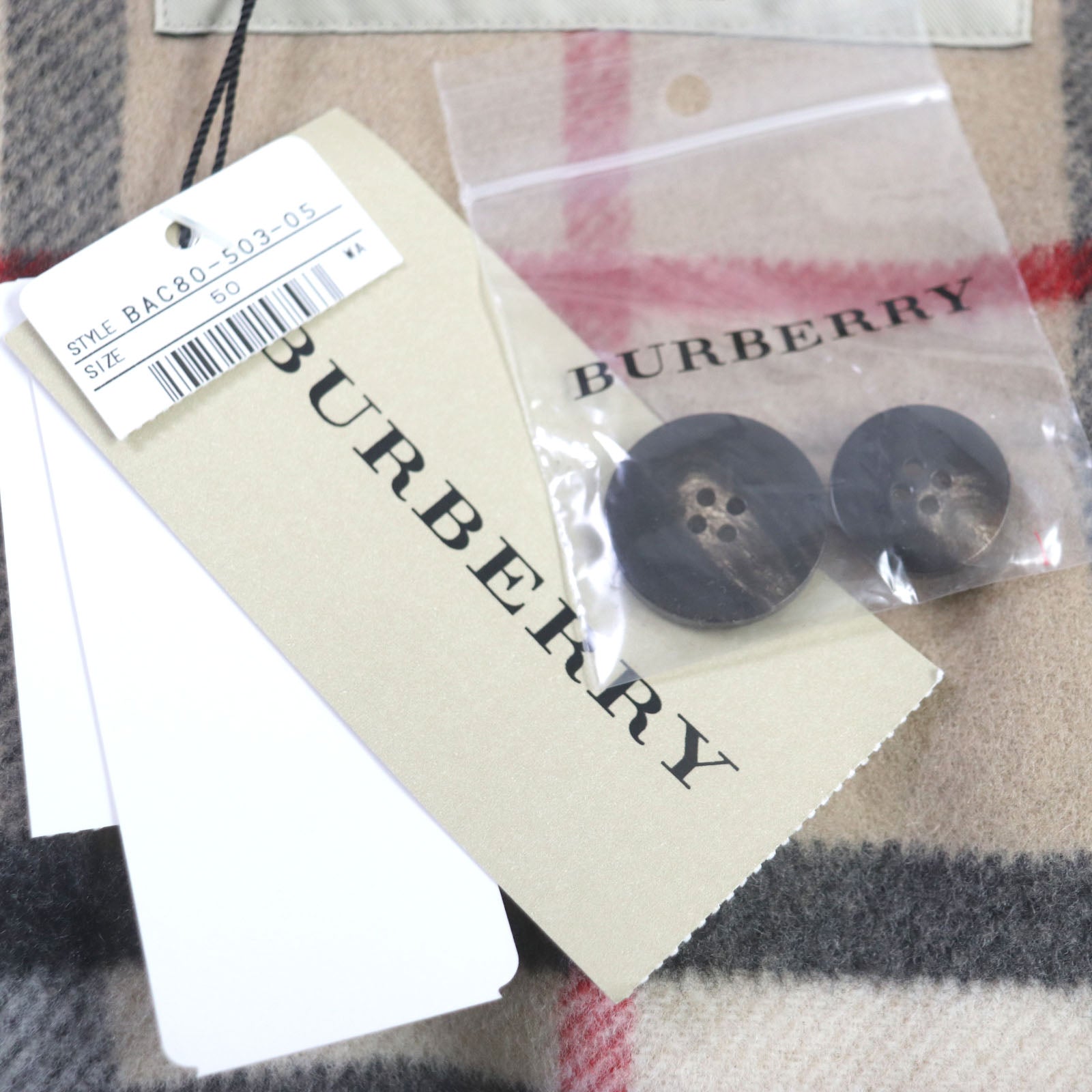 Burberry Wool Duffel Coat Light Gray