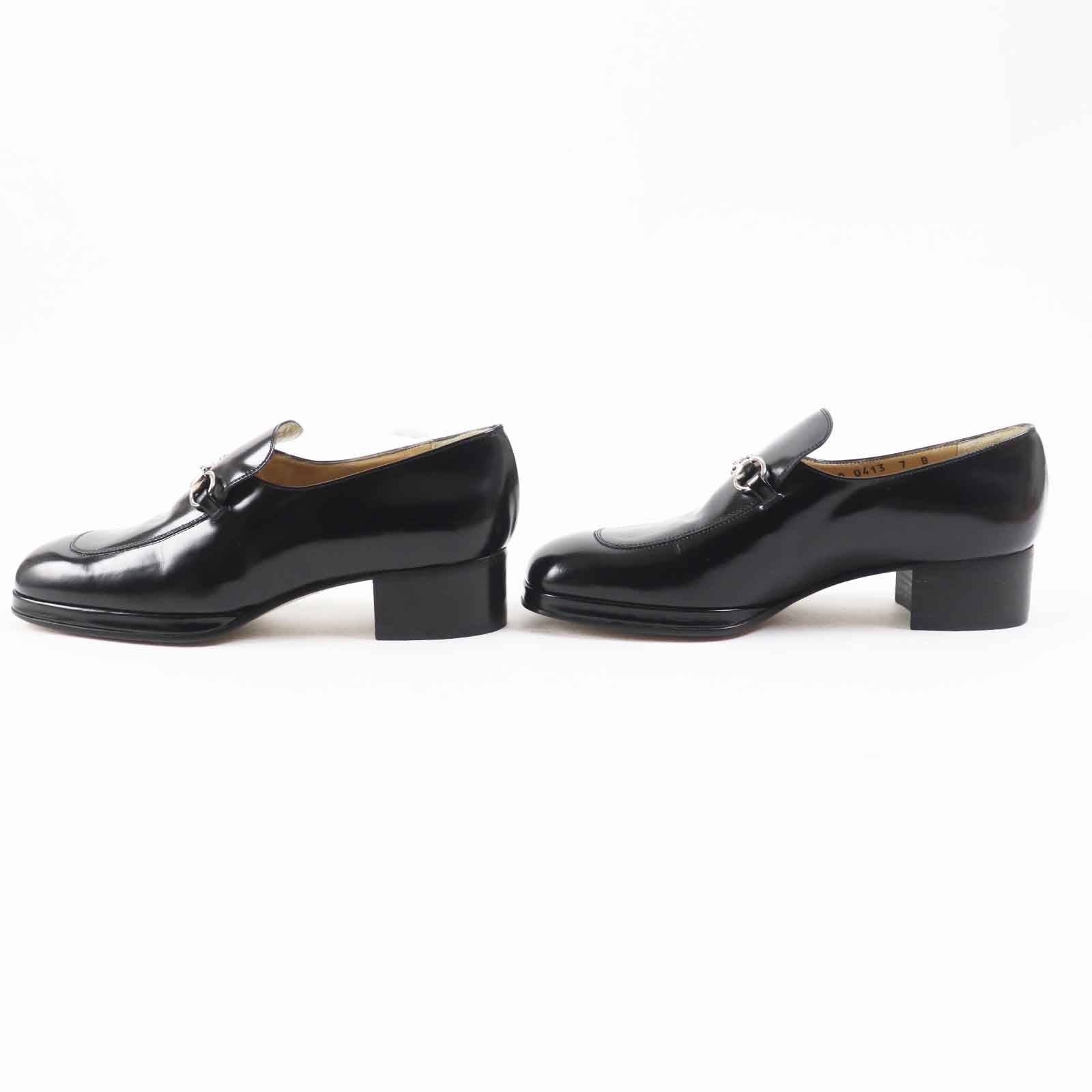 Gucci Horsebit Leather Loafers Black Women