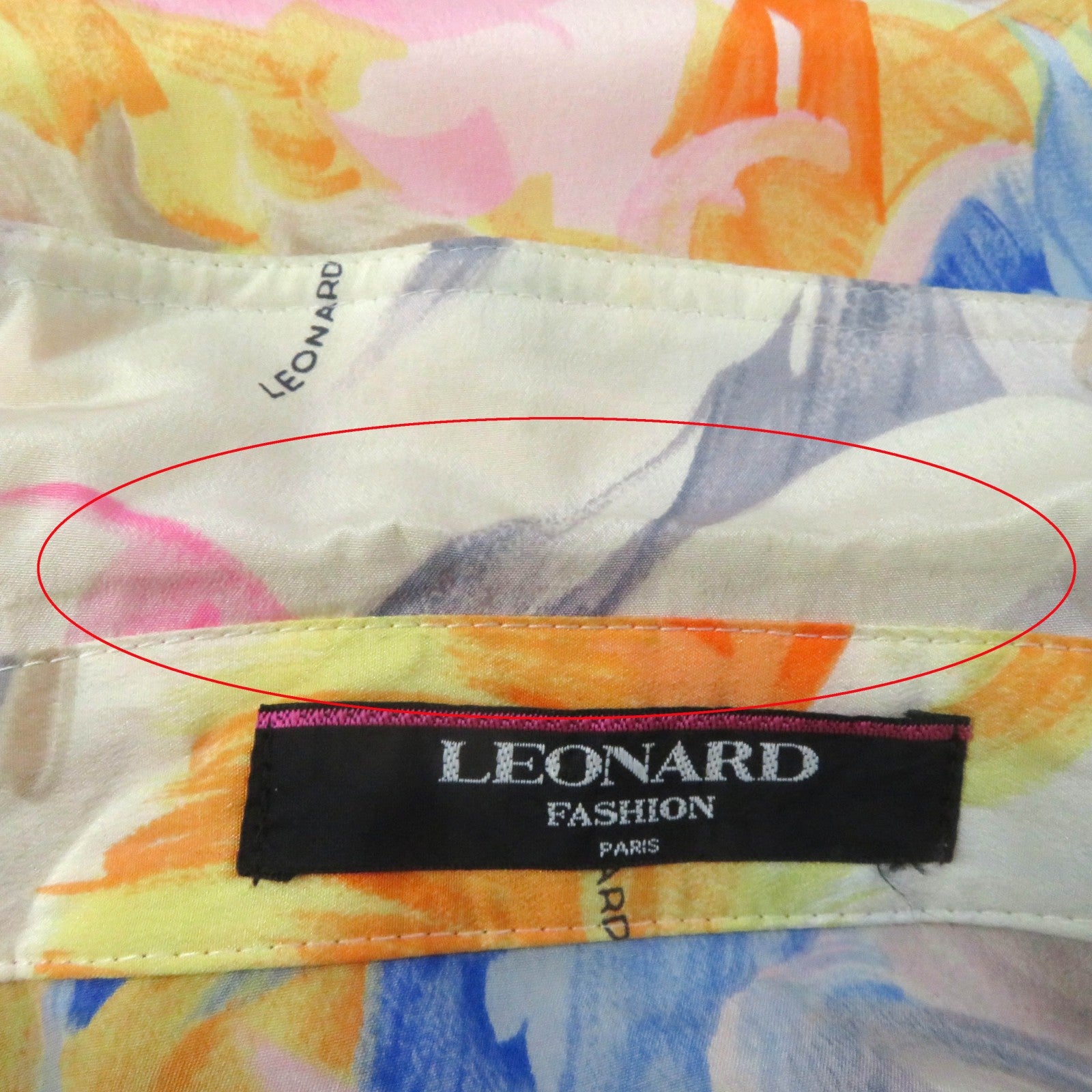 LEONARD FASHION Silk Floral Print Spring Coat