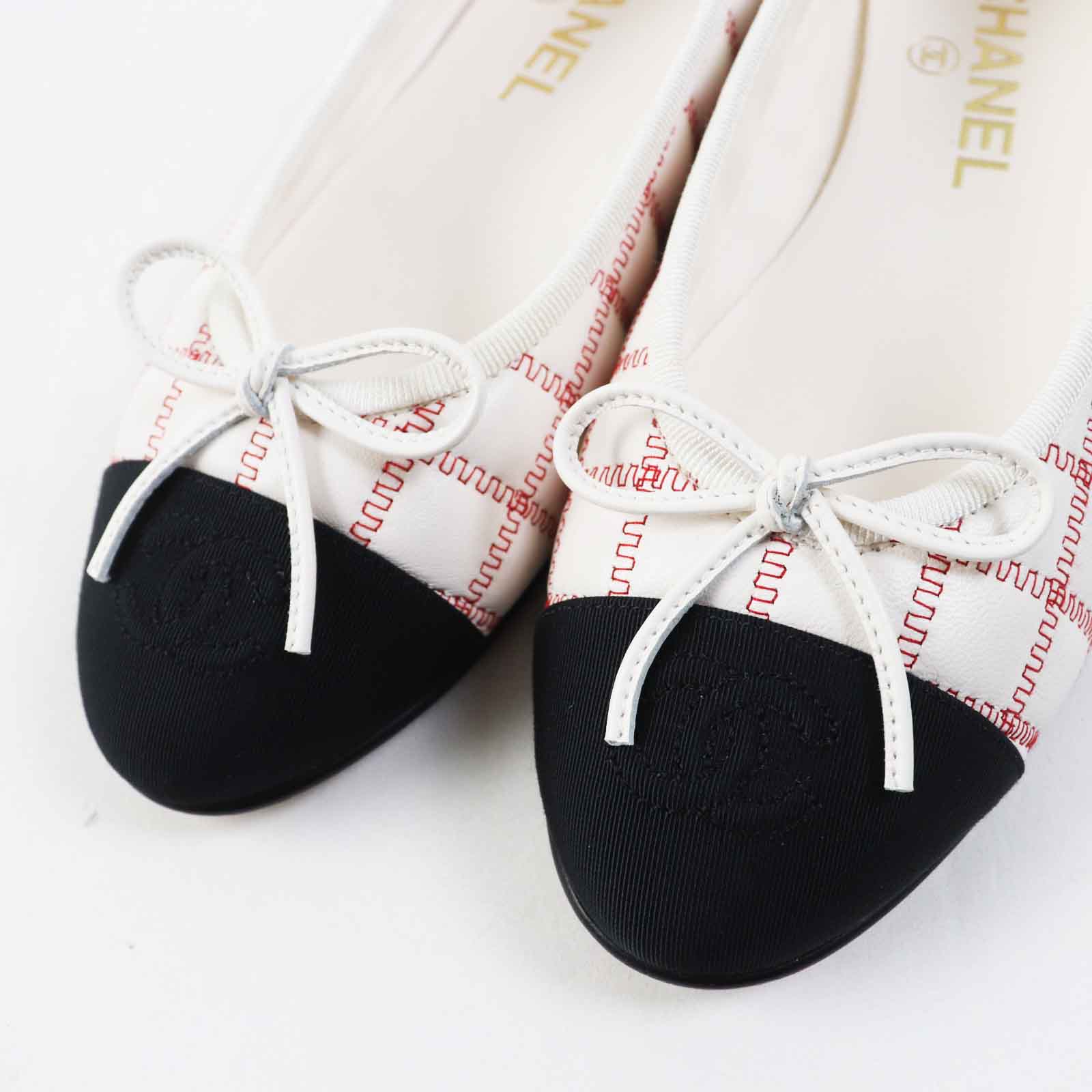 Chanel Lambskin Ballerina COCO Mark Flat Shoes