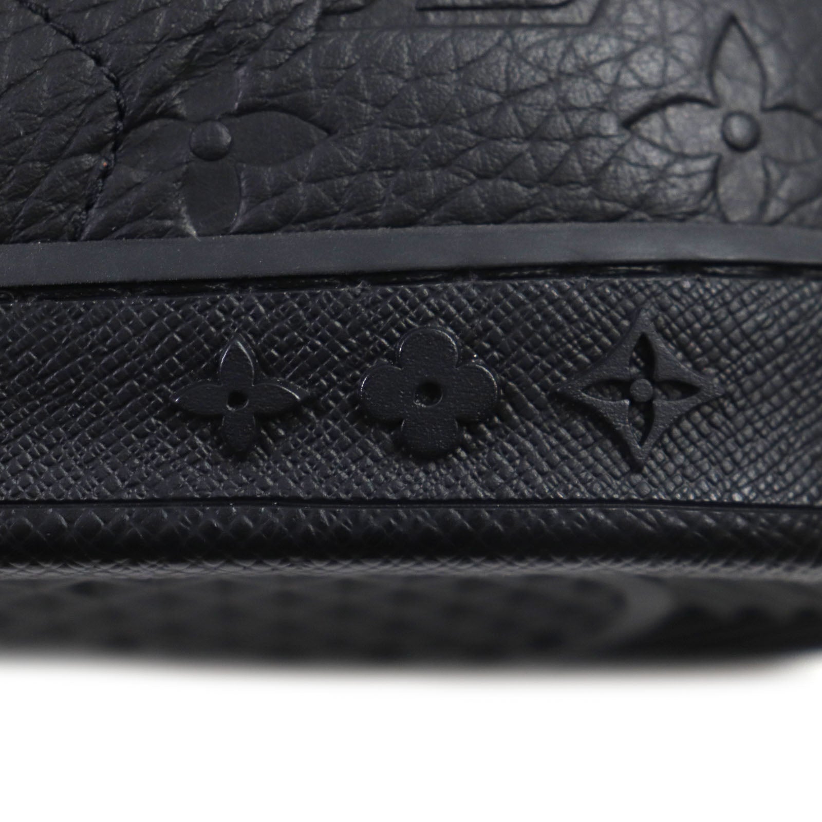 Louis Vuitton Monogram Leather Sneakers Black