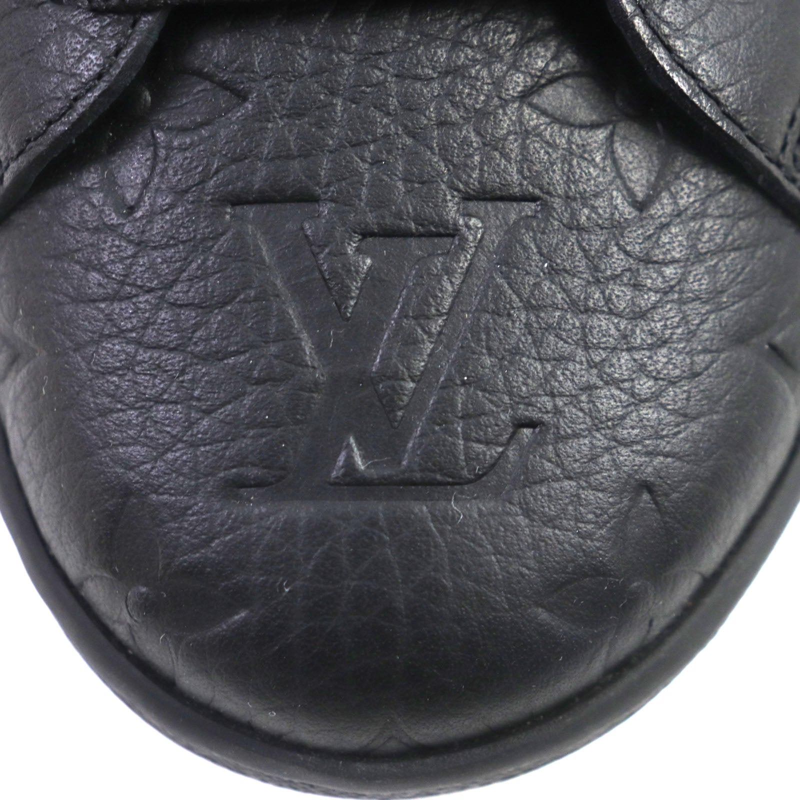 Louis Vuitton Monogram Leather Sneakers Black