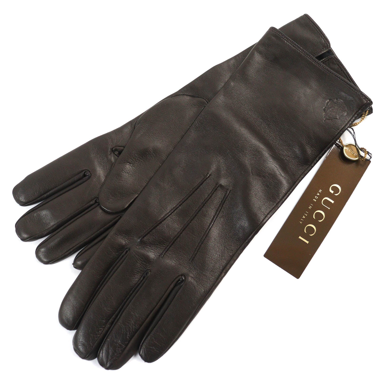 Gucci Lamb Leather Long Gloves 8.5