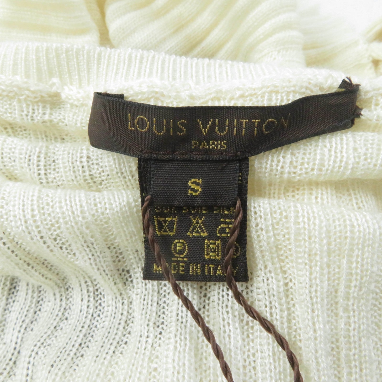 Louis Vuitton Cashmere Silk Ruffle Knit Top