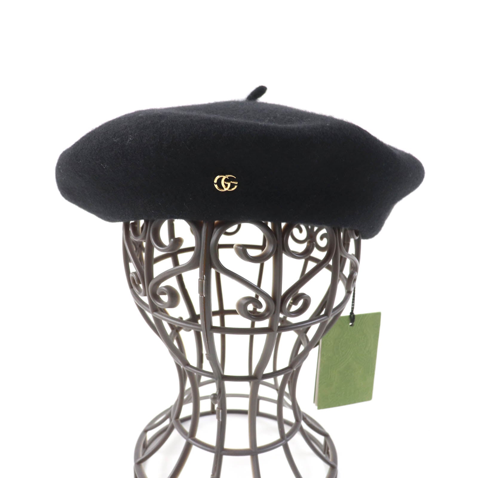 Gucci Wool GG Logo Metal Beret Hat