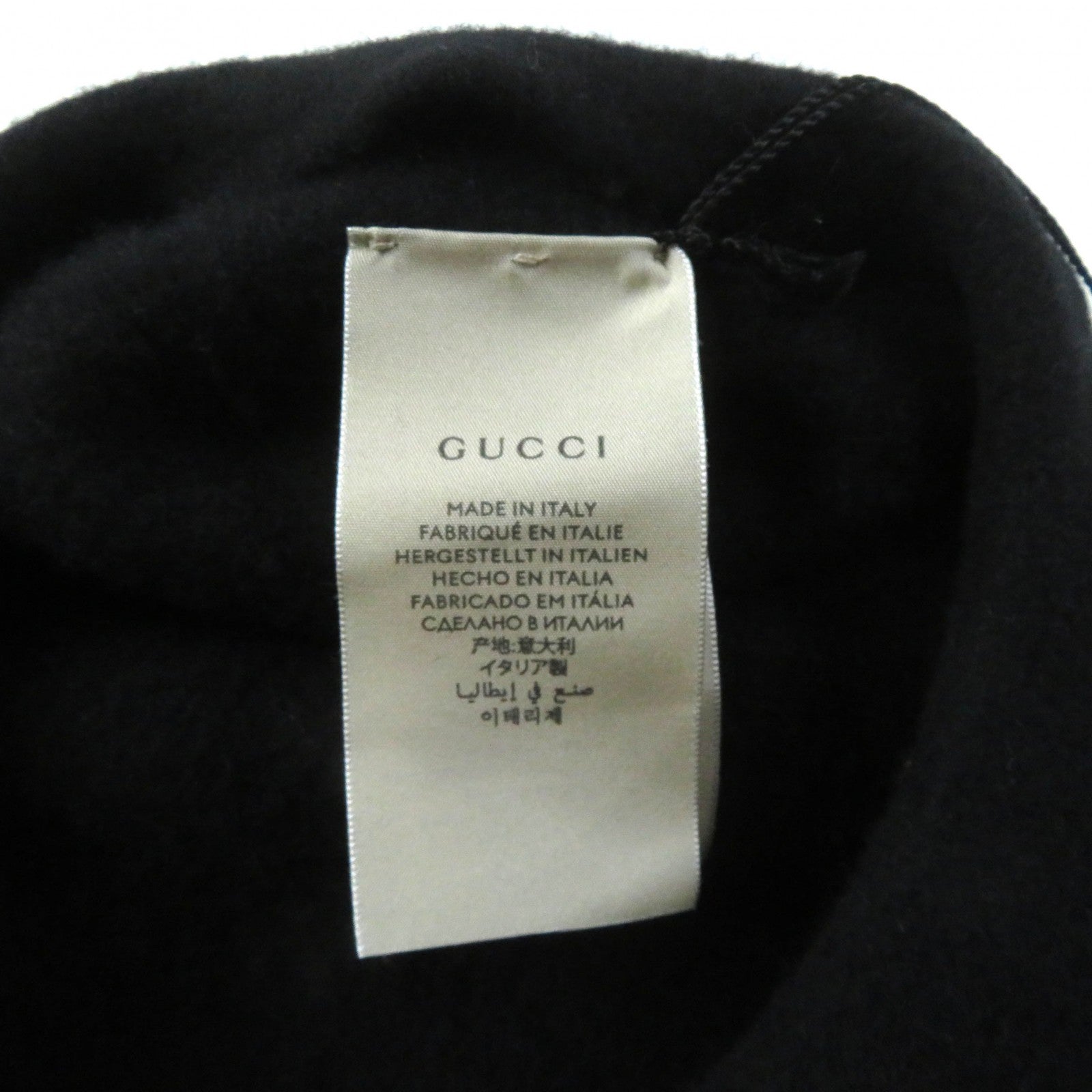 Gucci Wool GG Logo Metal Beret Hat