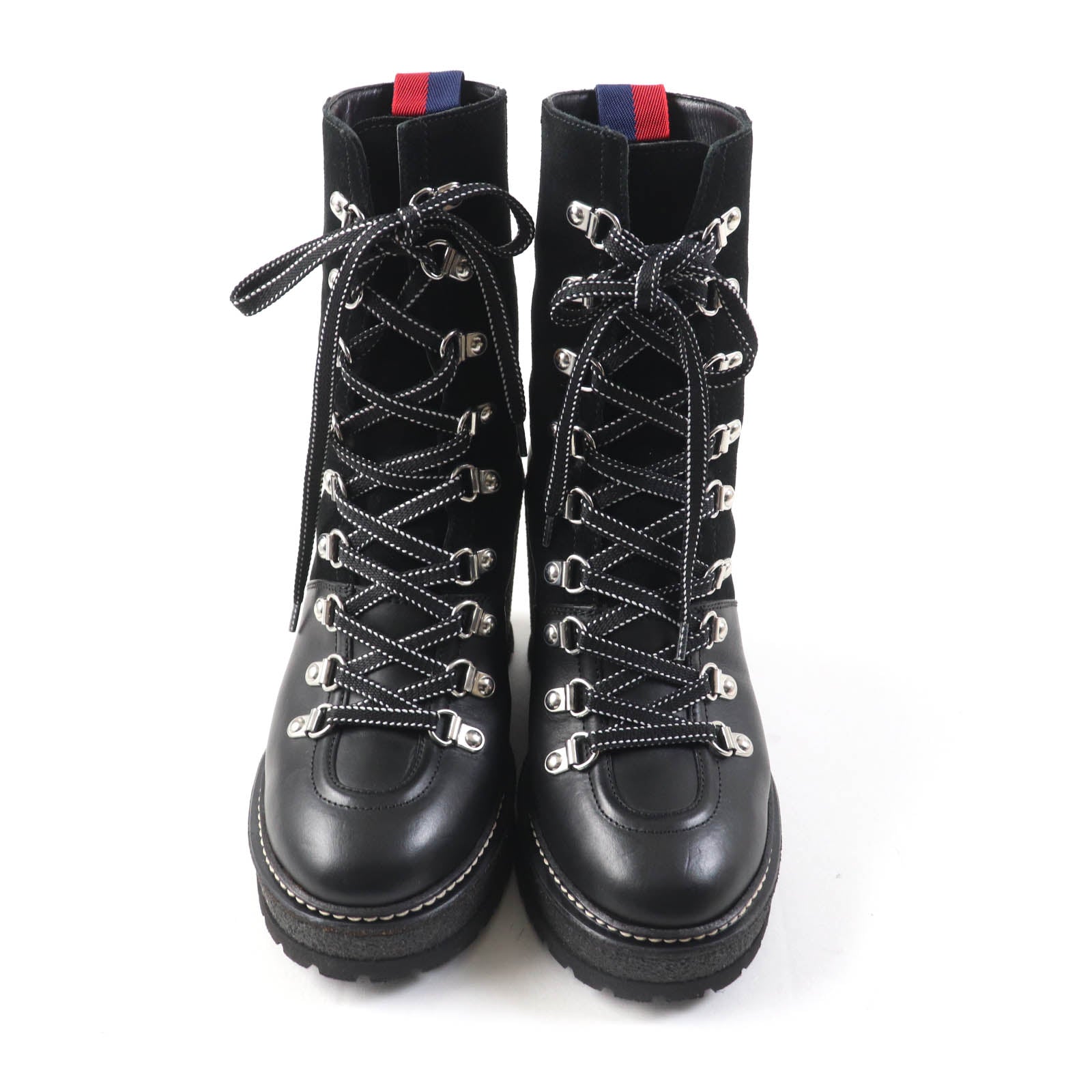 Moncler SHANICE Leather Boots Black 37 Women