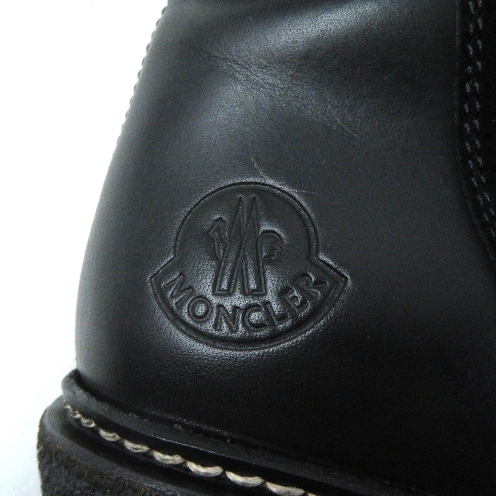 Moncler SHANICE Leather Boots Black 37 Women