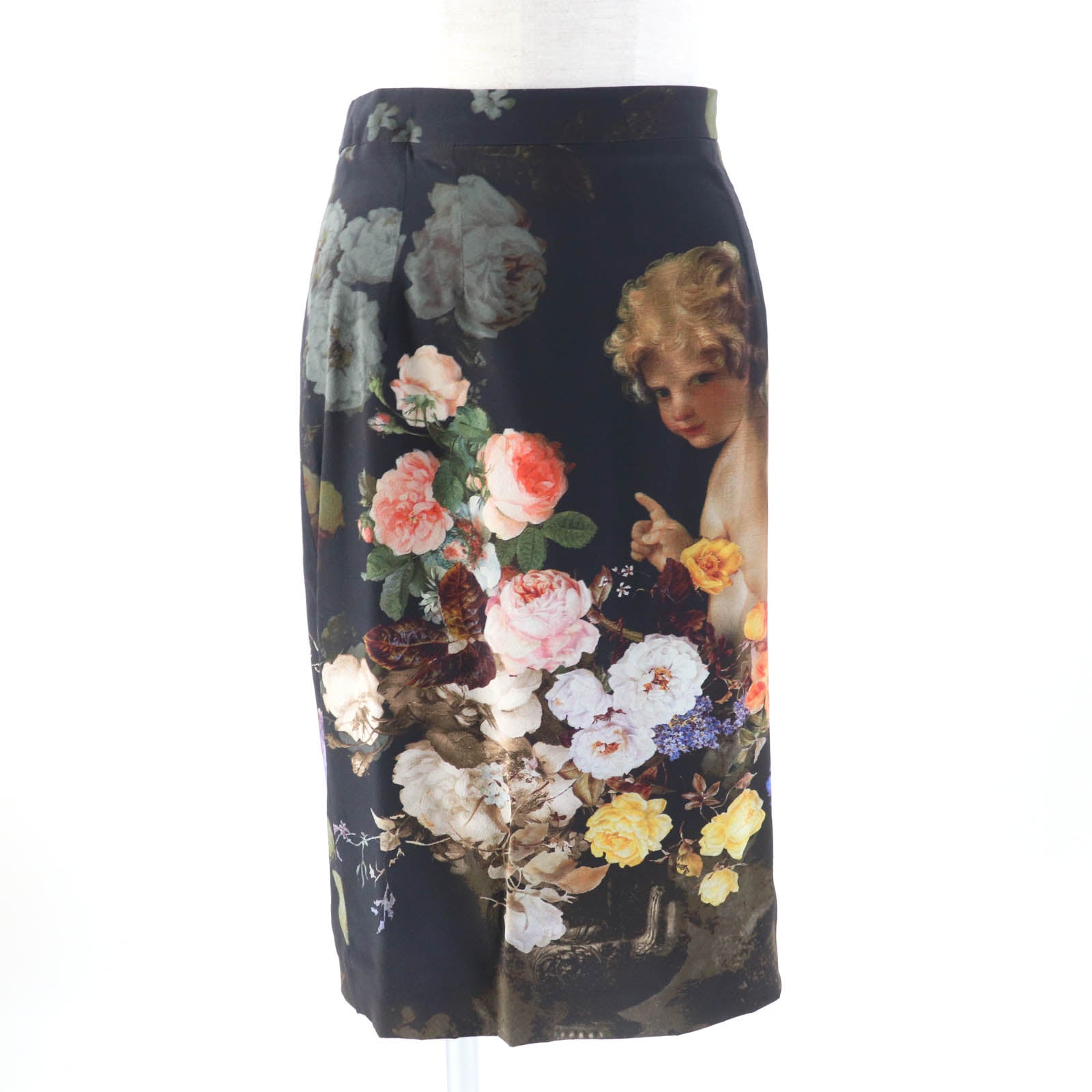 Dolce & Gabbana Floral Silk Knee Length Skirt