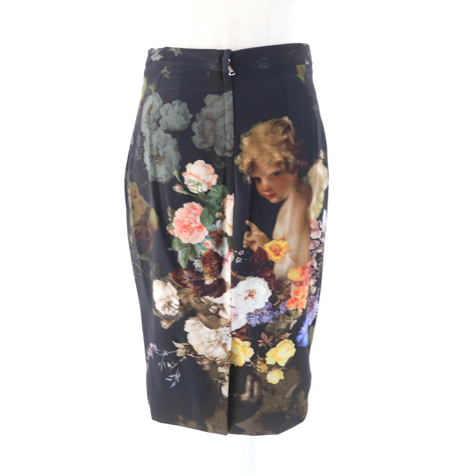 Dolce & Gabbana Floral Silk Knee Length Skirt