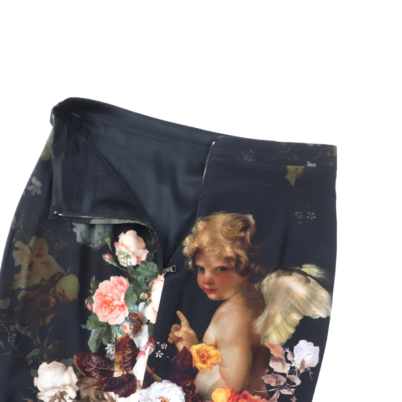 Dolce & Gabbana Floral Silk Knee Length Skirt