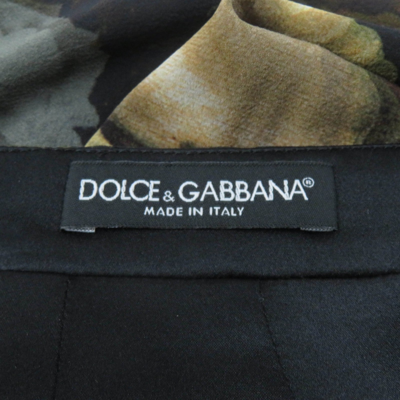 Dolce & Gabbana Floral Silk Knee Length Skirt