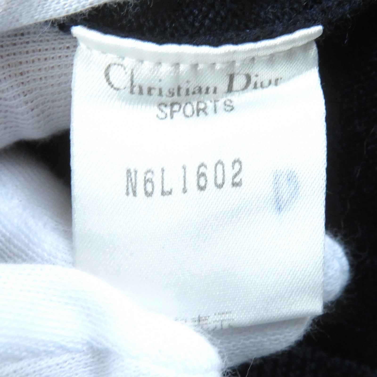 Dior Vintage Wool Logo Crew Neck Knit Sweater M