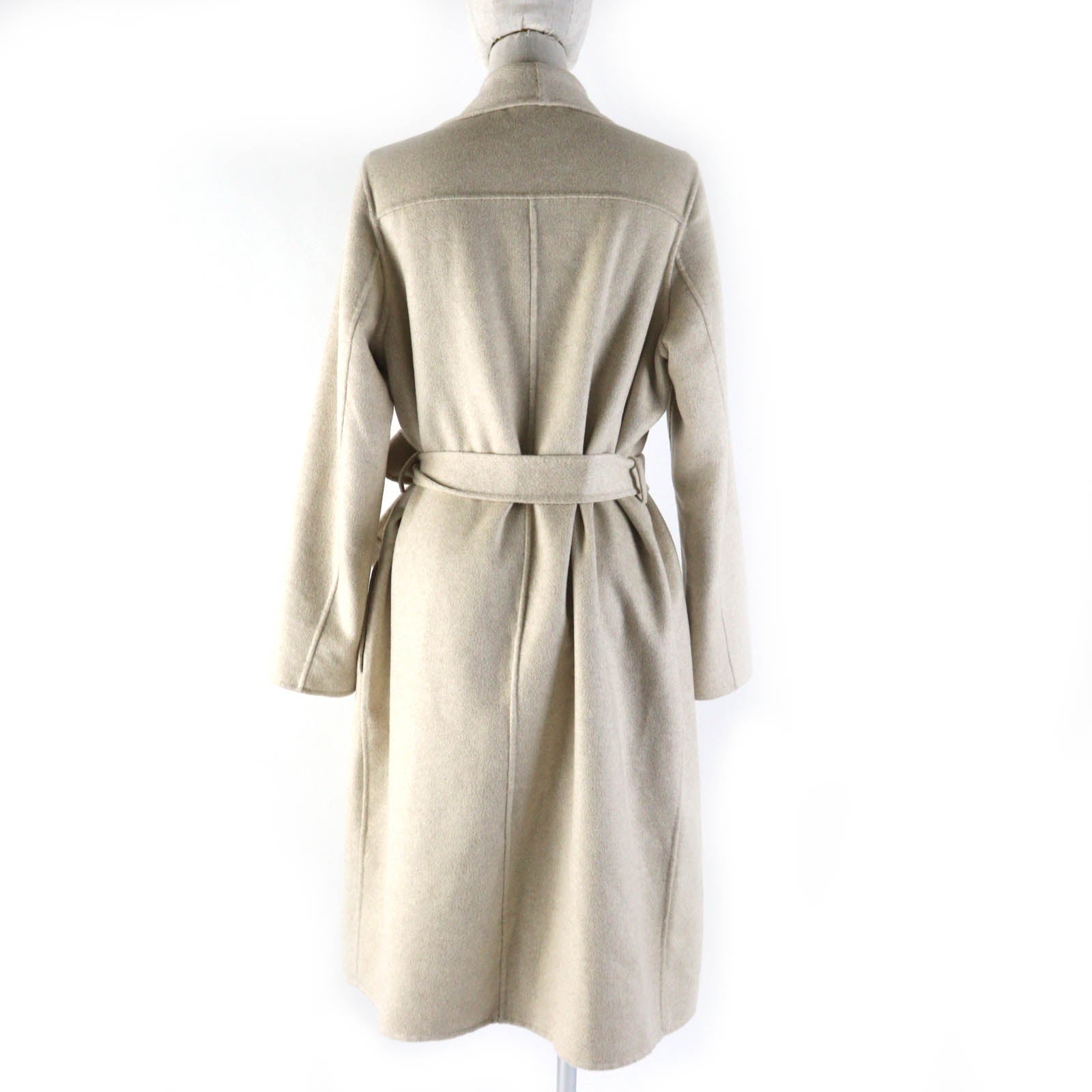 HERMES Cashmere Long Wrap Coat Women