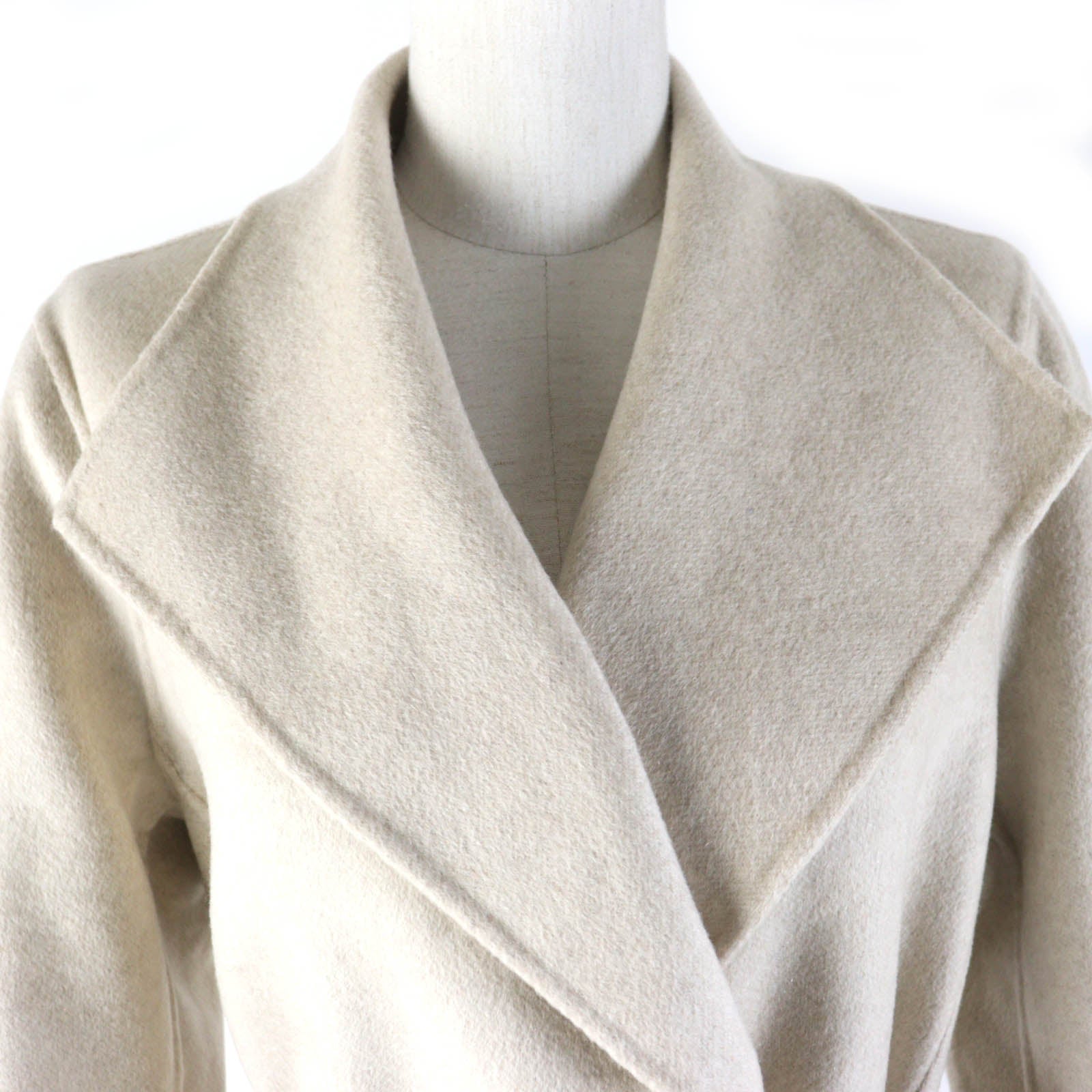 HERMES Cashmere Long Wrap Coat Women