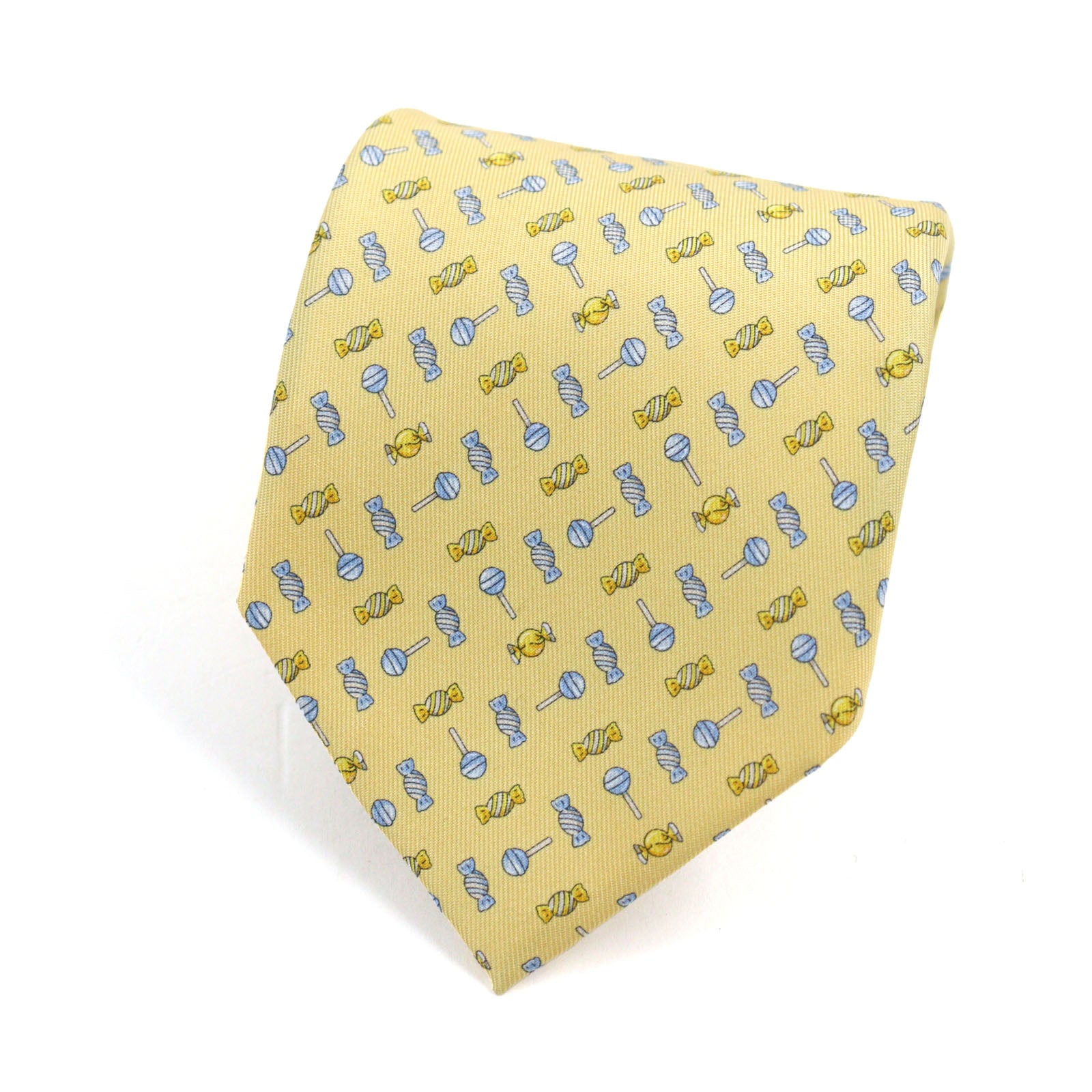 Ferragamo Silk Logo Embroidery Tie