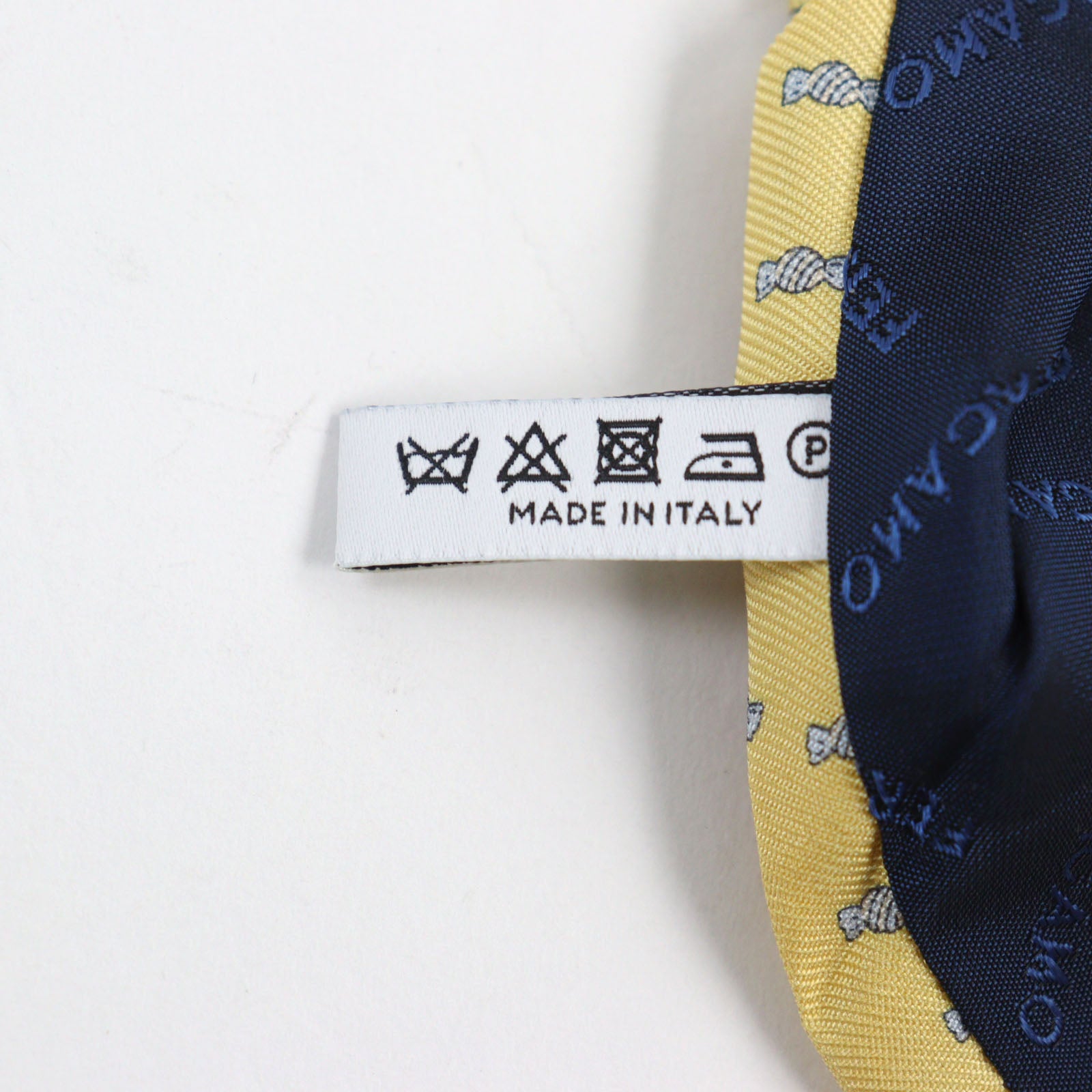 Ferragamo Silk Logo Embroidery Tie