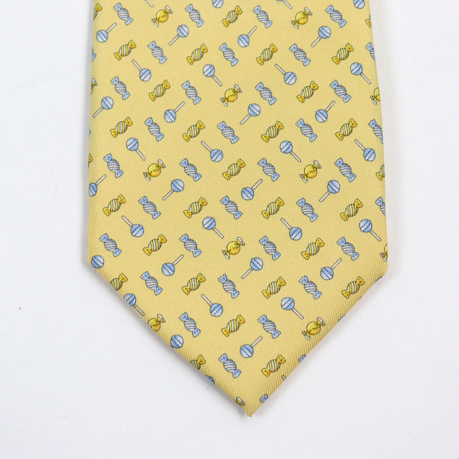 Ferragamo Silk Logo Embroidery Tie