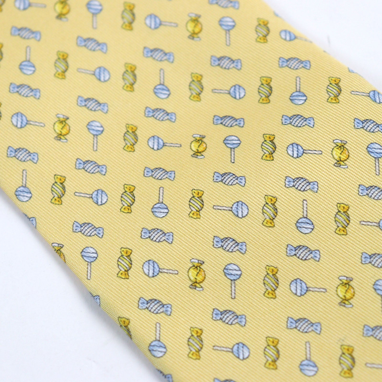 Ferragamo Silk Logo Embroidery Tie