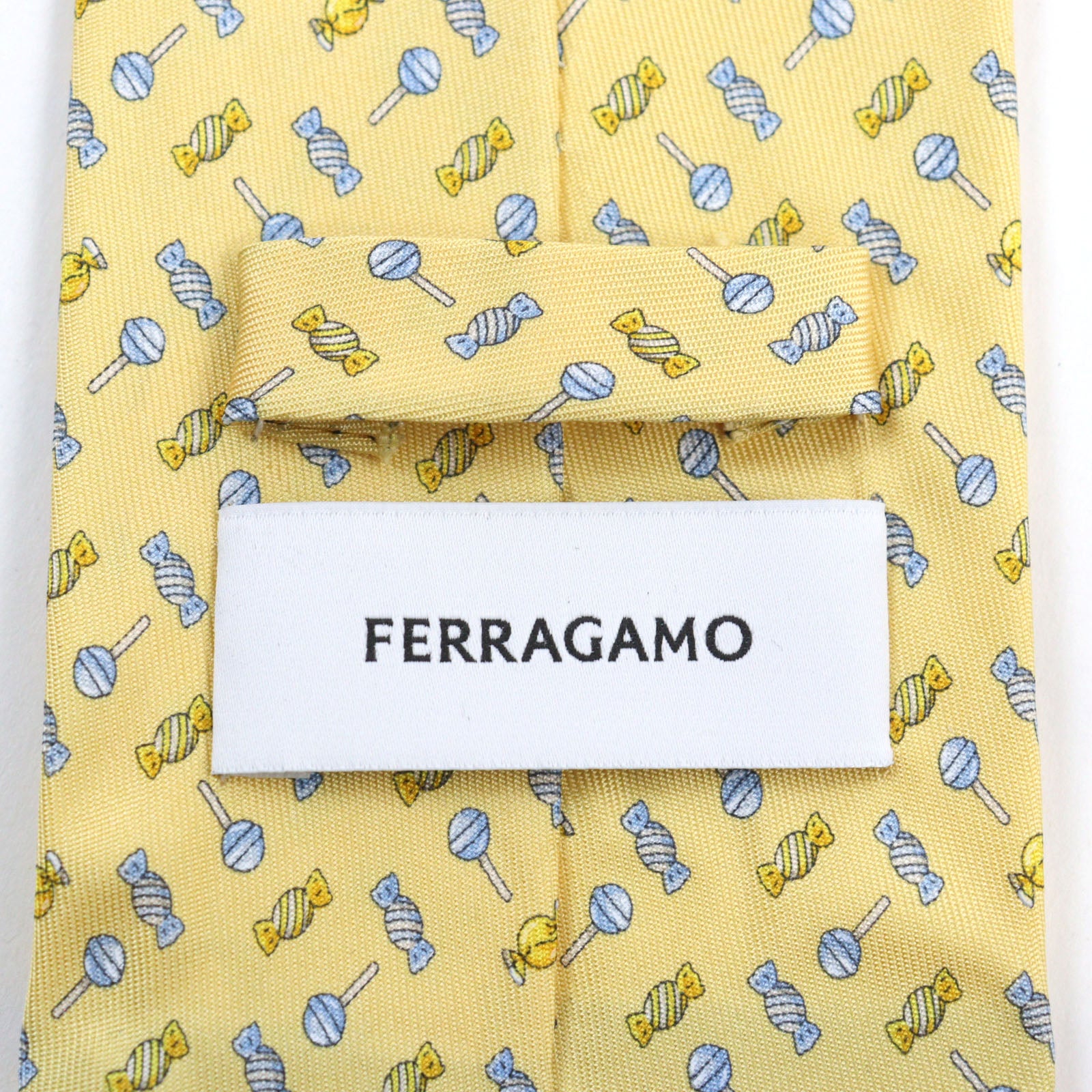 Ferragamo Silk Logo Embroidery Tie